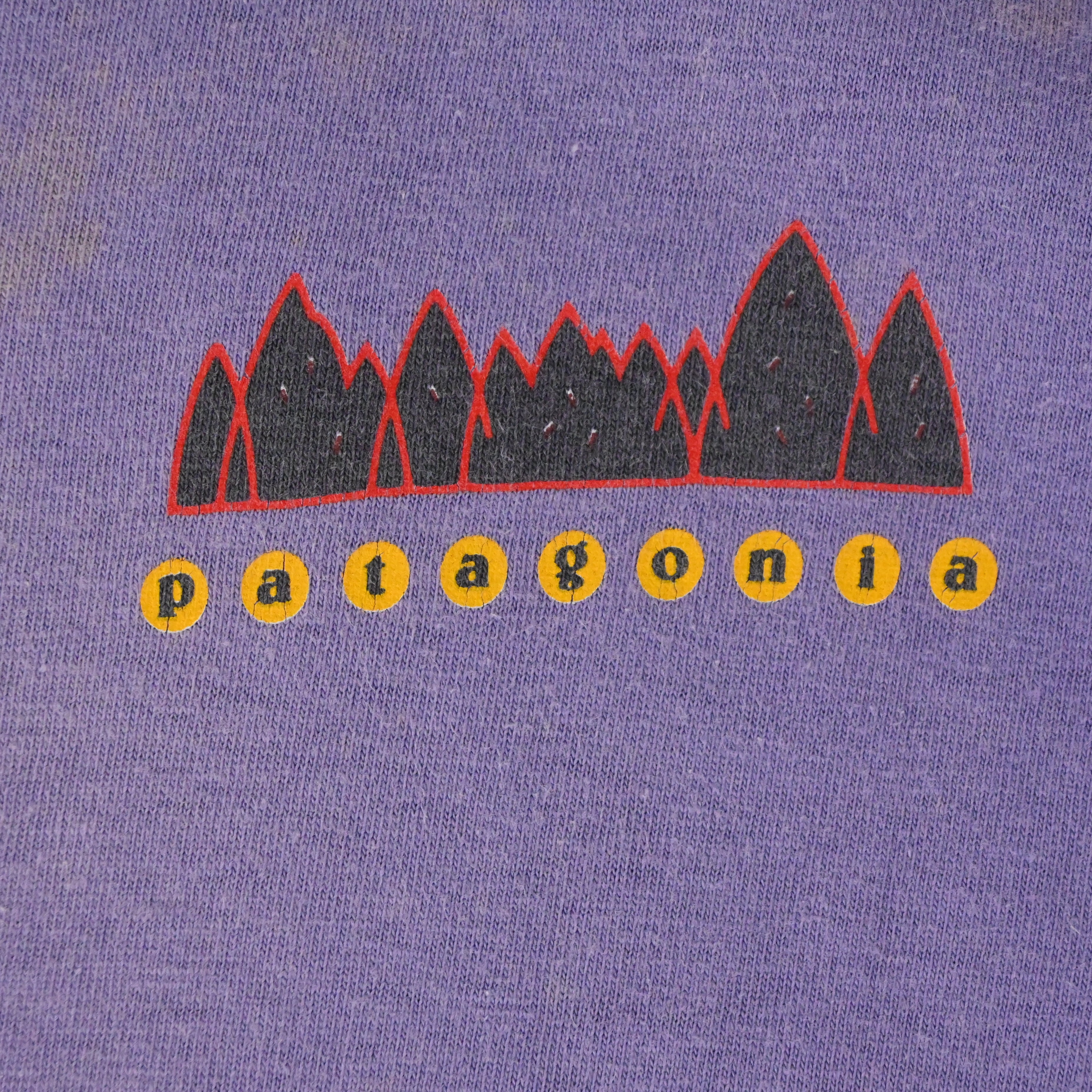 90'S PATAGONIA ENDANGERED ANIMAL T-SHIRT LT. PURPLE SIZE M