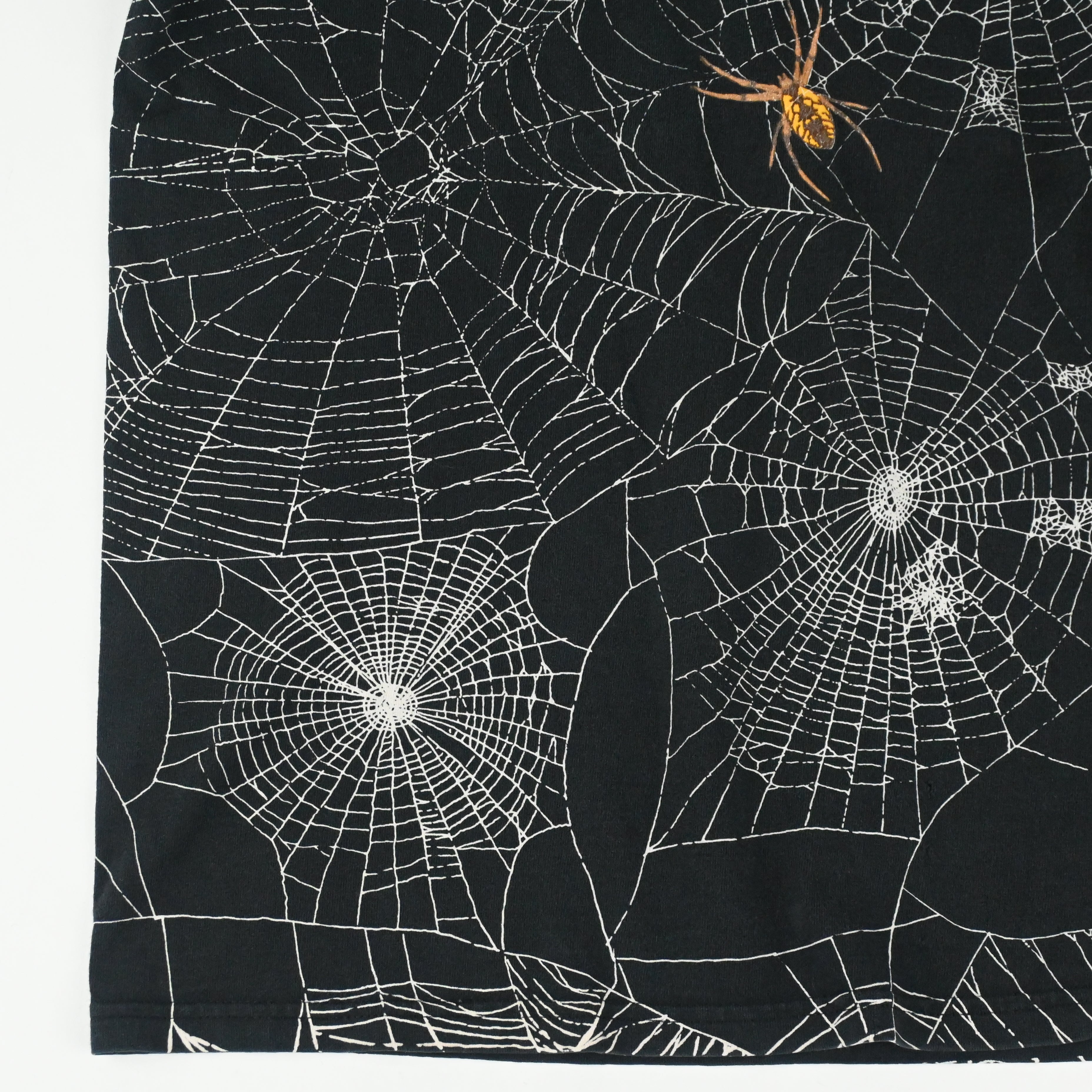 90's SPIDER ALLOVER PRINT T-SHIRT SIZE L