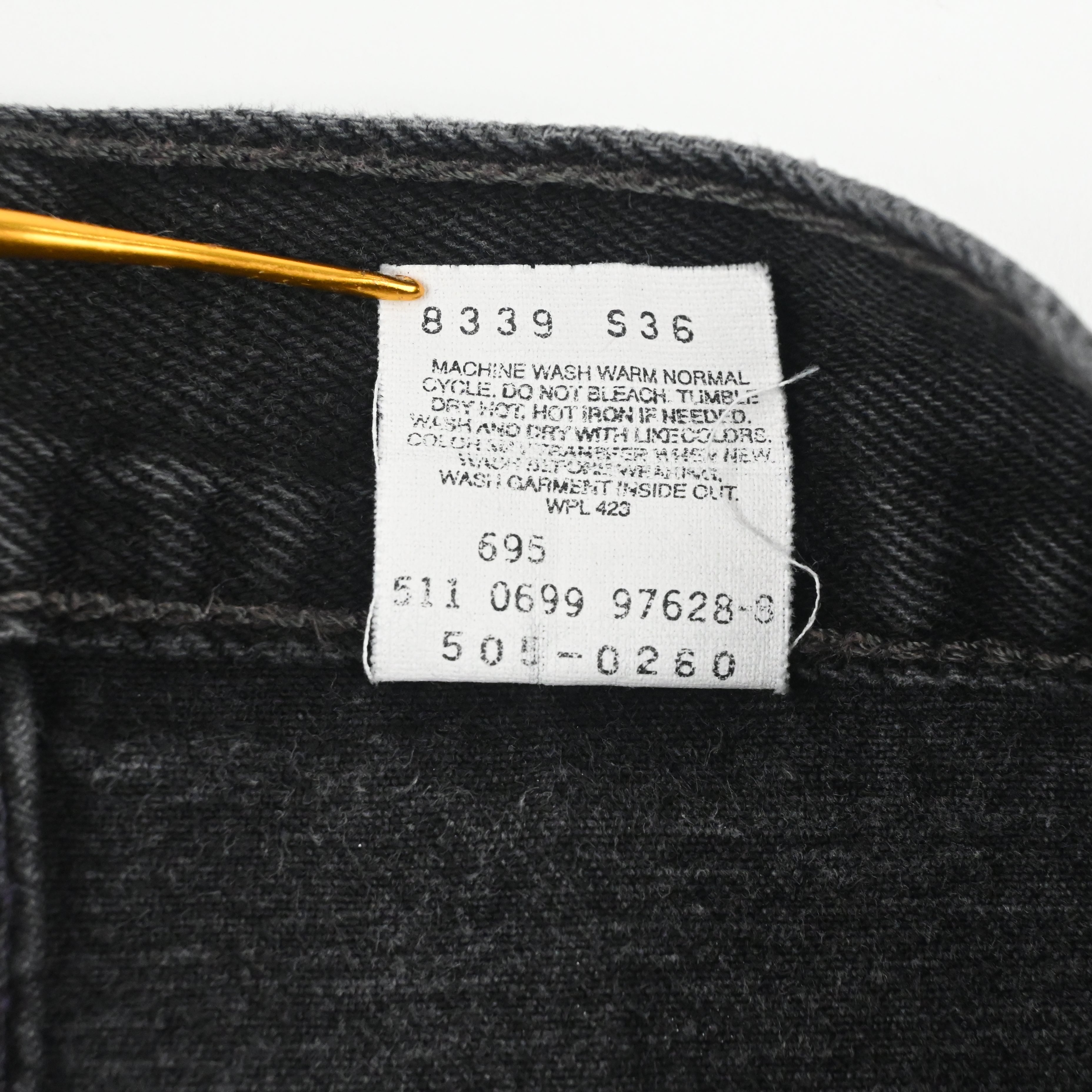'99 LEVI'S 505-0260 SIZE W38 L30