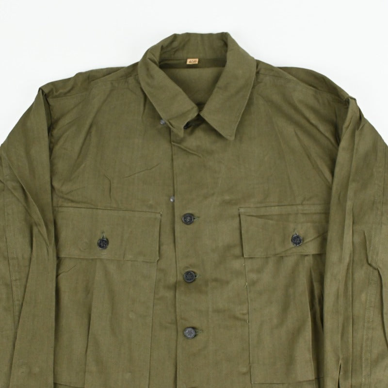 40's US ARMY M-43 UTILITY JACKET HBT SIZE 40 DEAD STOCK