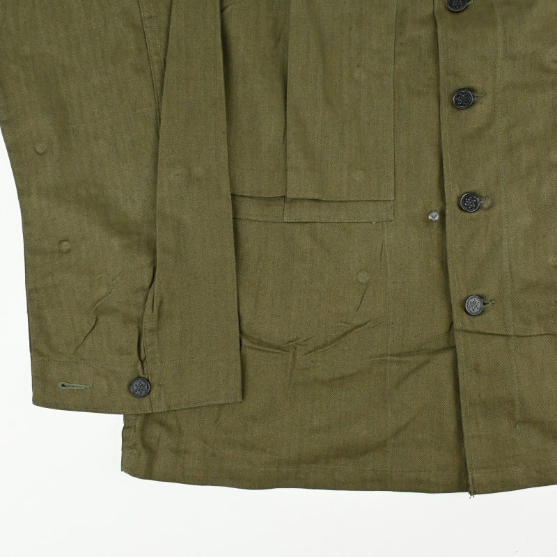 40's US ARMY M-43 UTILITY JACKET HBT SIZE 40 DEAD STOCK