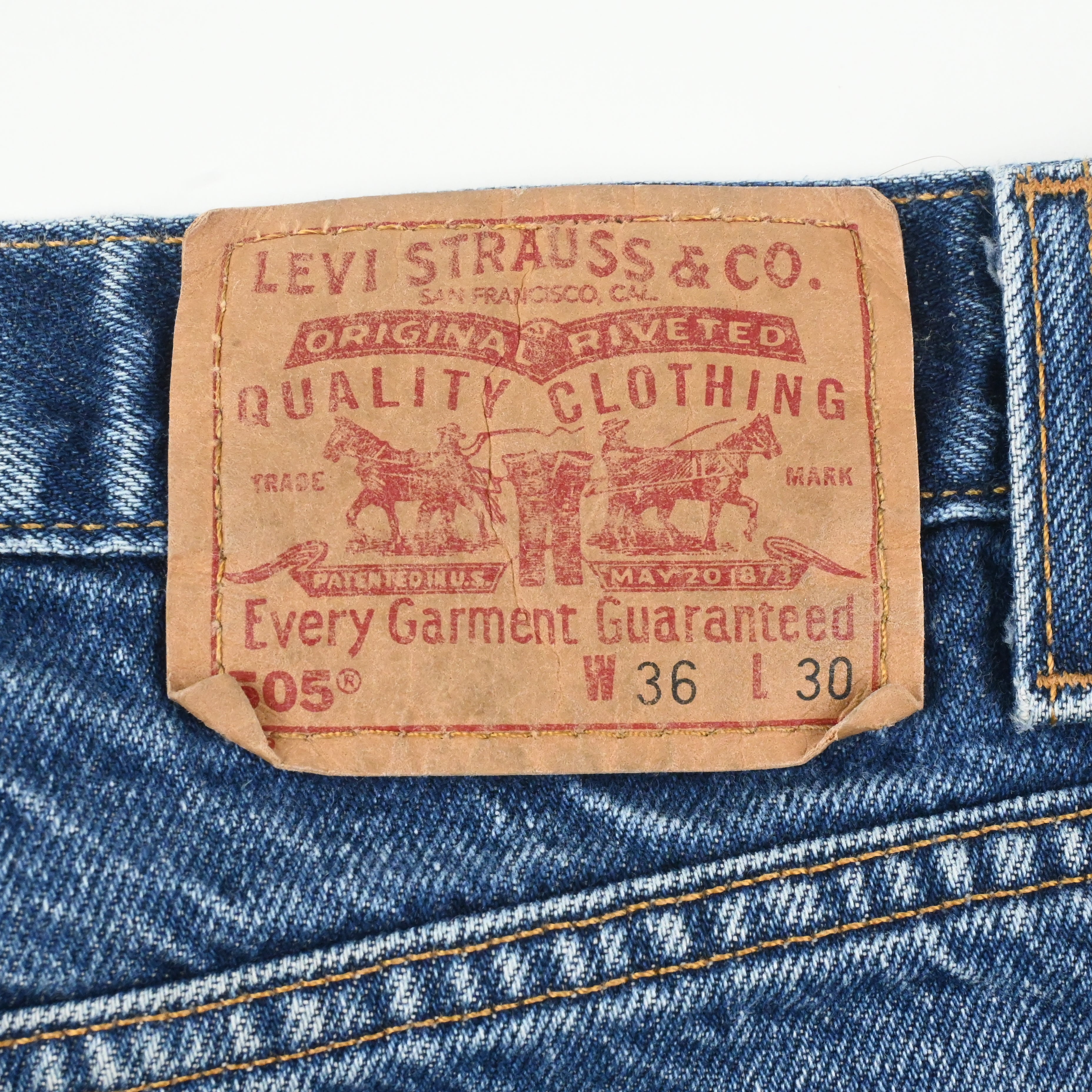 '02 LEVI'S 505-0216 SIZE W36 L30
