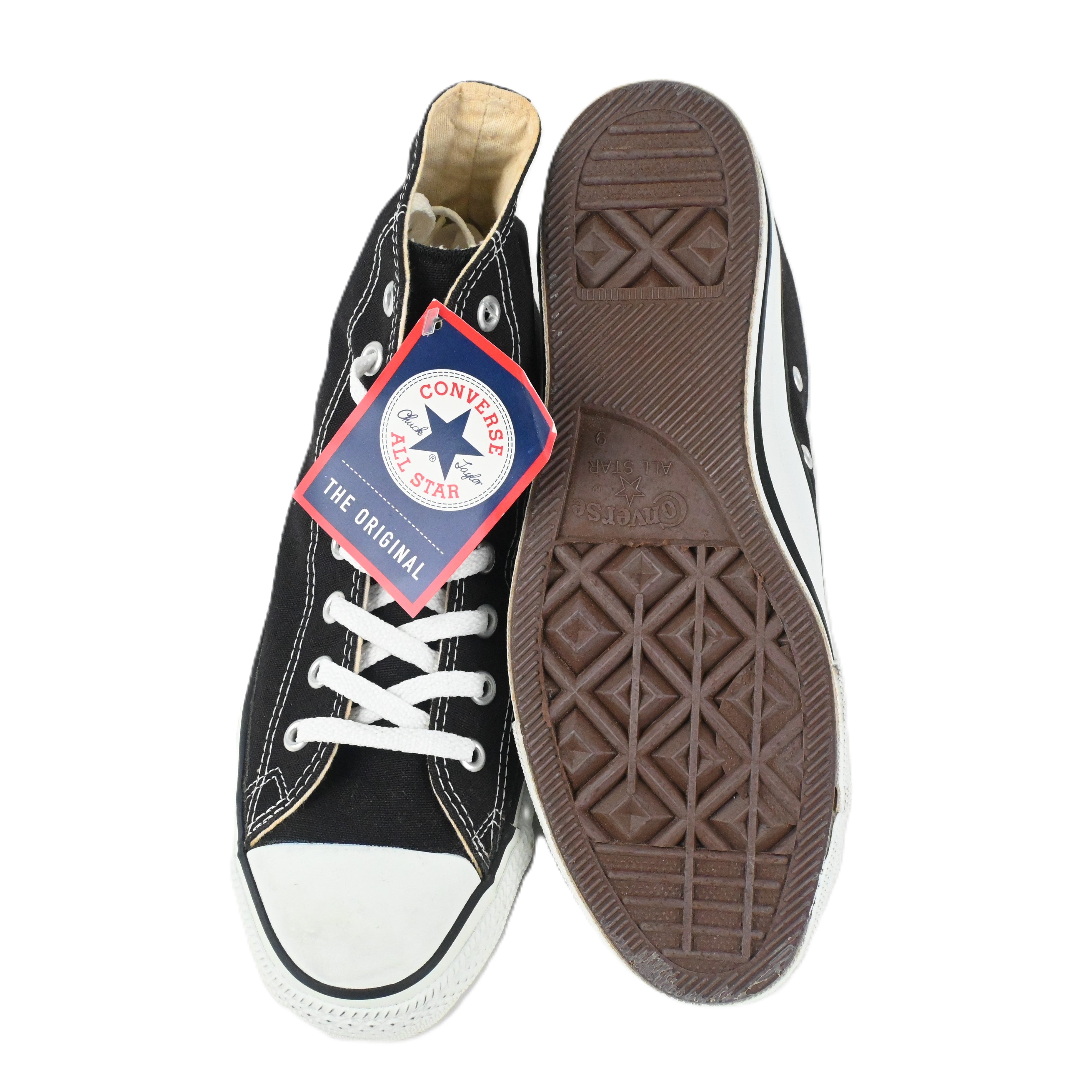 90’s CONVERSE ALL STAR HI BLACK DEAD STOCK SIZE 9