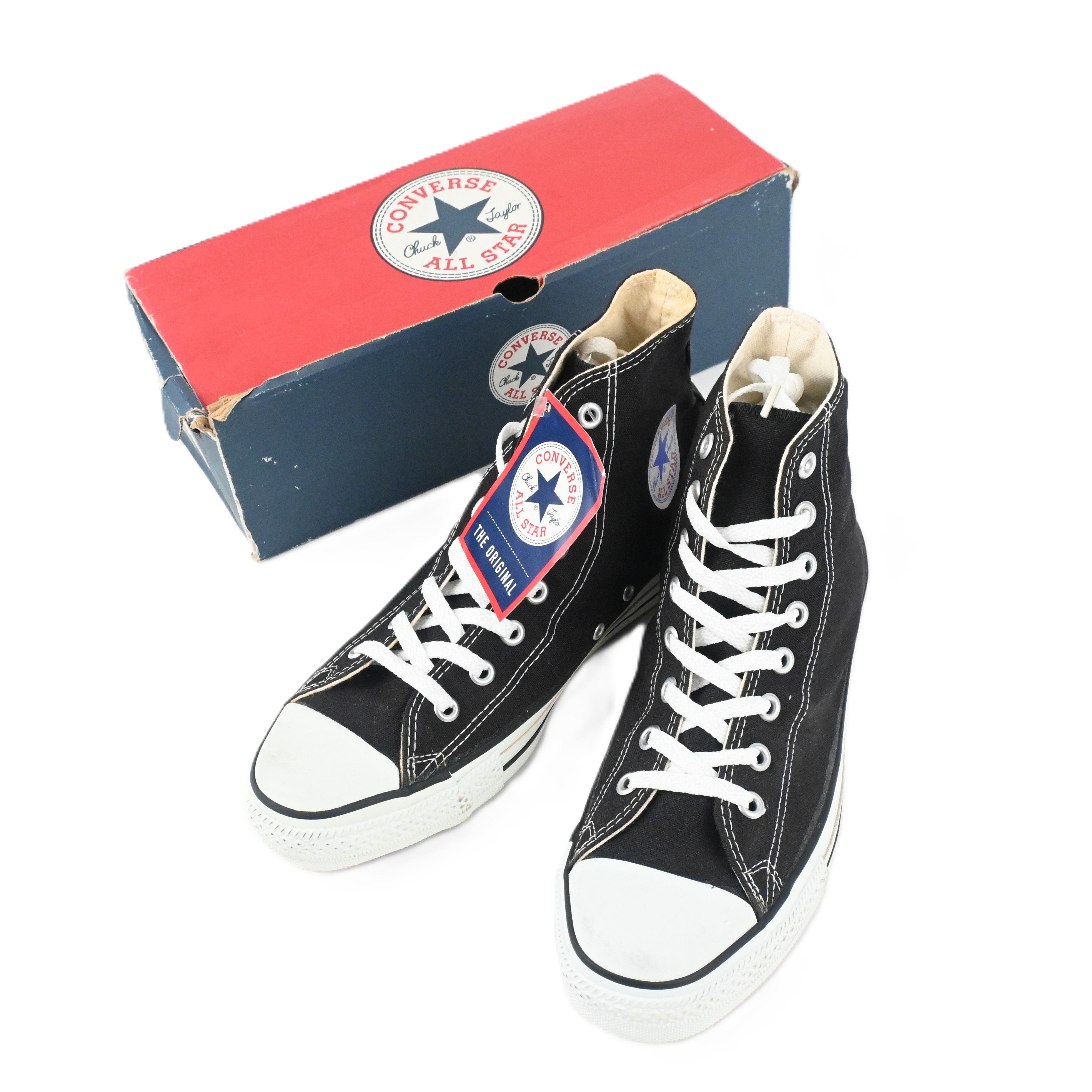 90’s CONVERSE ALL STAR HI BLACK DEAD STOCK SIZE 9