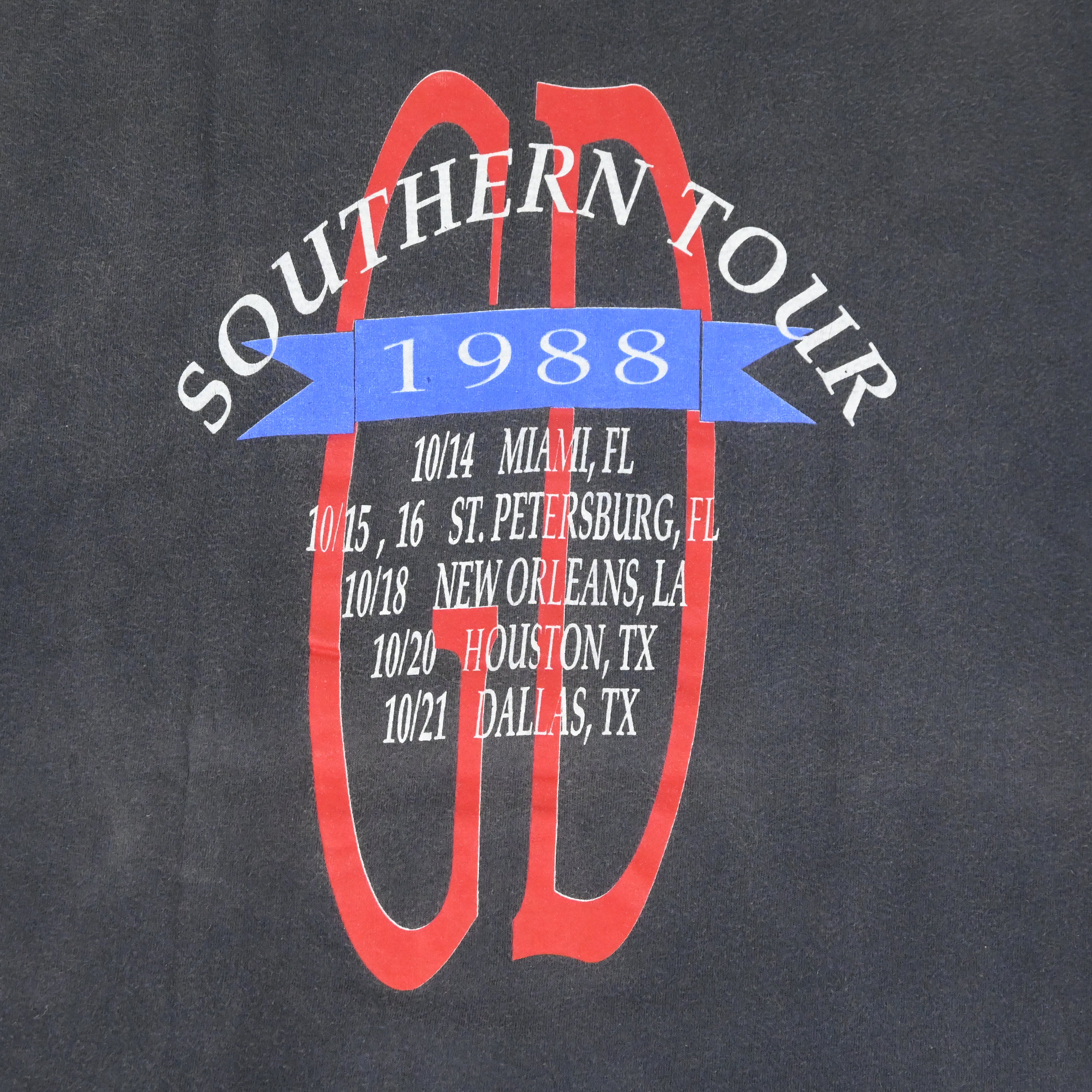 88© GRATEFUL DEAD SOUTHERN TOUR T-SHIRT SIZE L