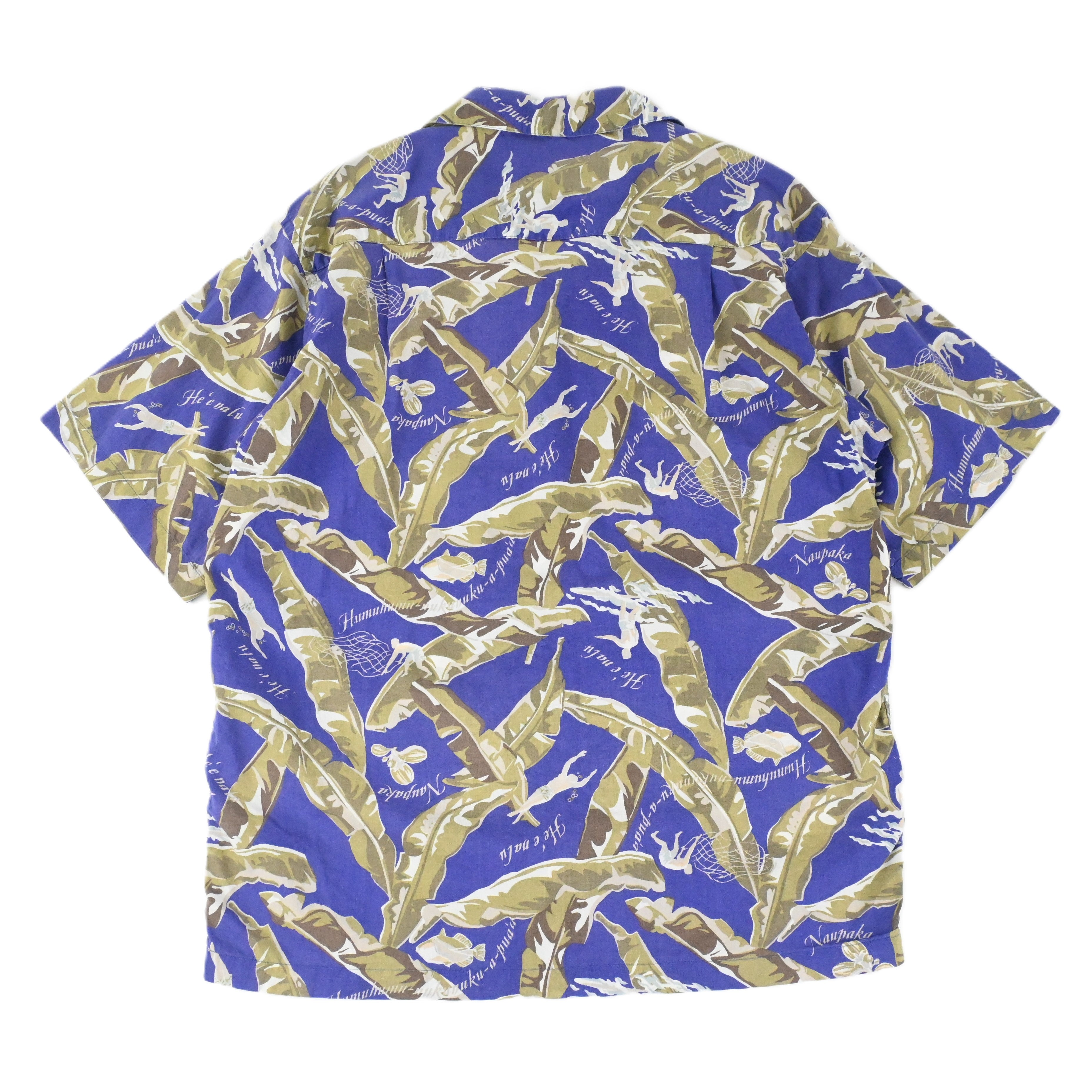 '99 PATALOHA BANANARAMA HAWAIIAN SHIRT COBALT SIZE M