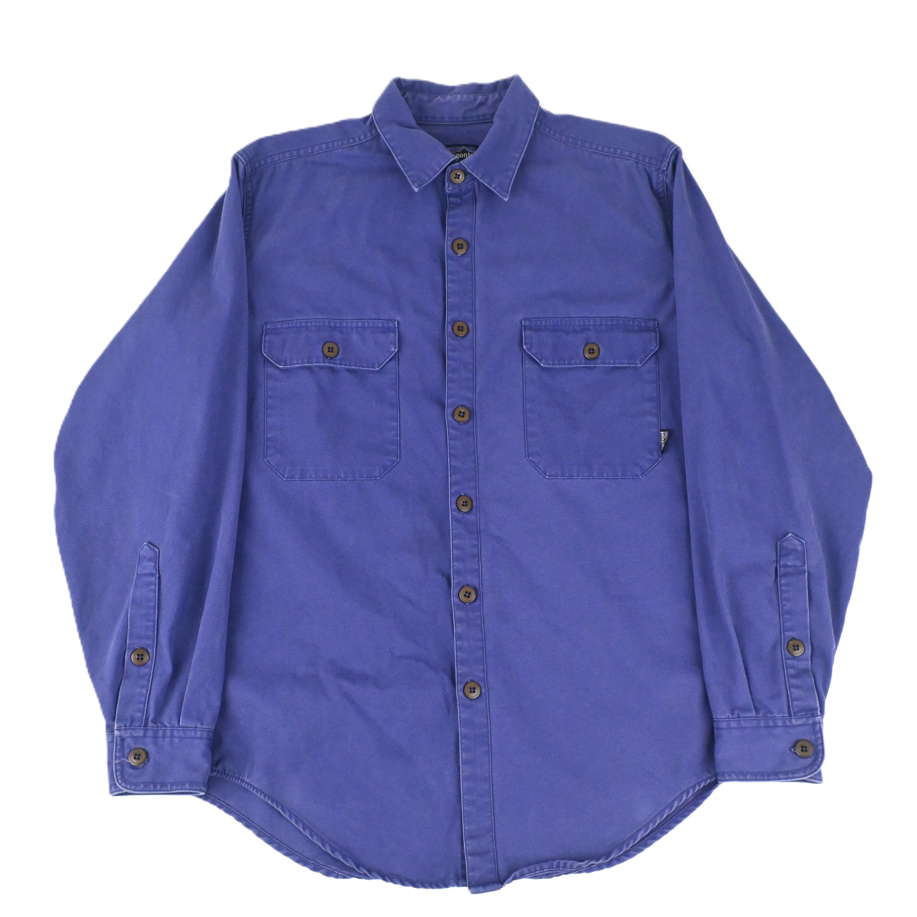 90's PATAGONIA ORIGINAL CANVAS SHIRT EGGPLANT SIZE M