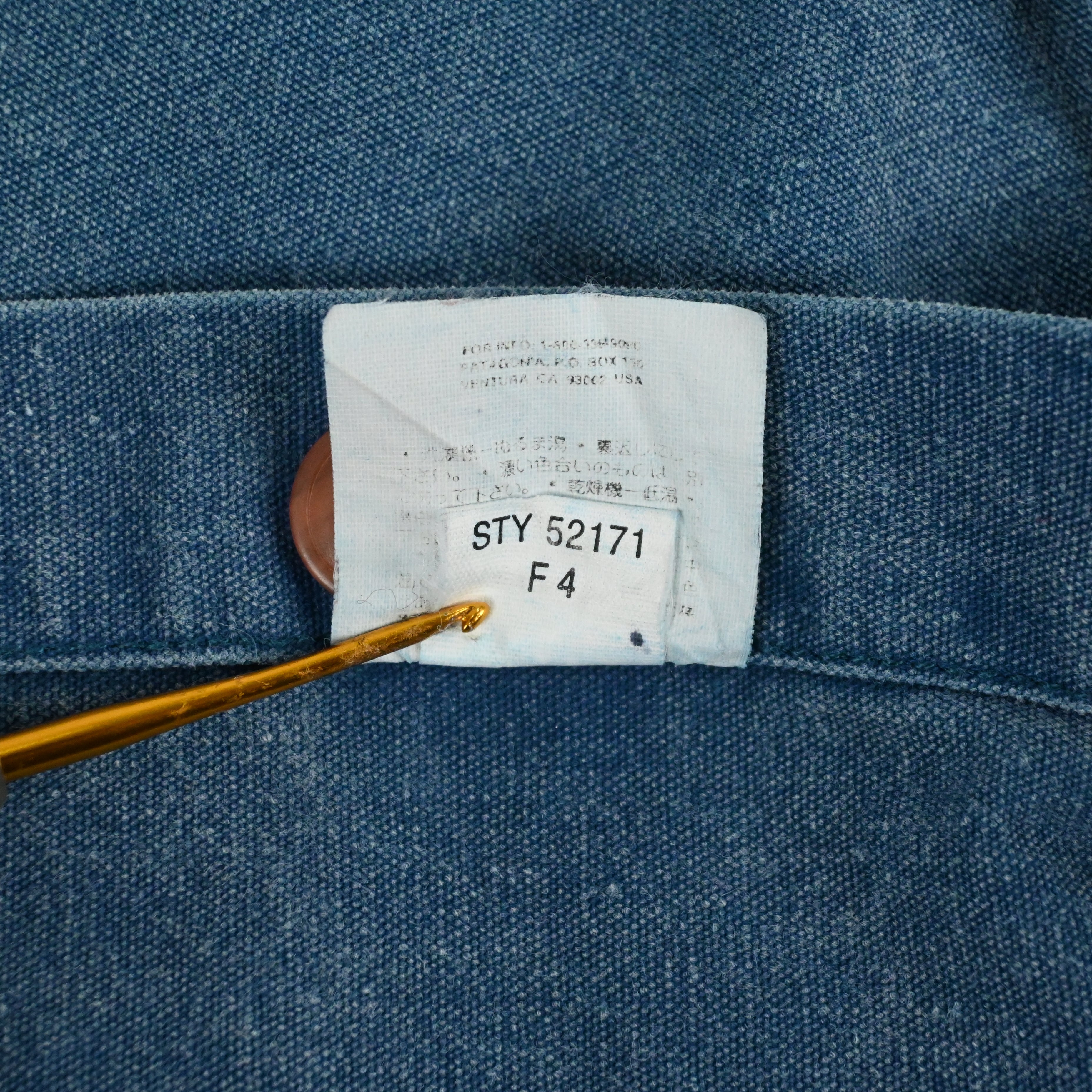 ’94 PATAGONIA ORIGINAL CANVAS SHIRT SIZE M BLUE GRASS