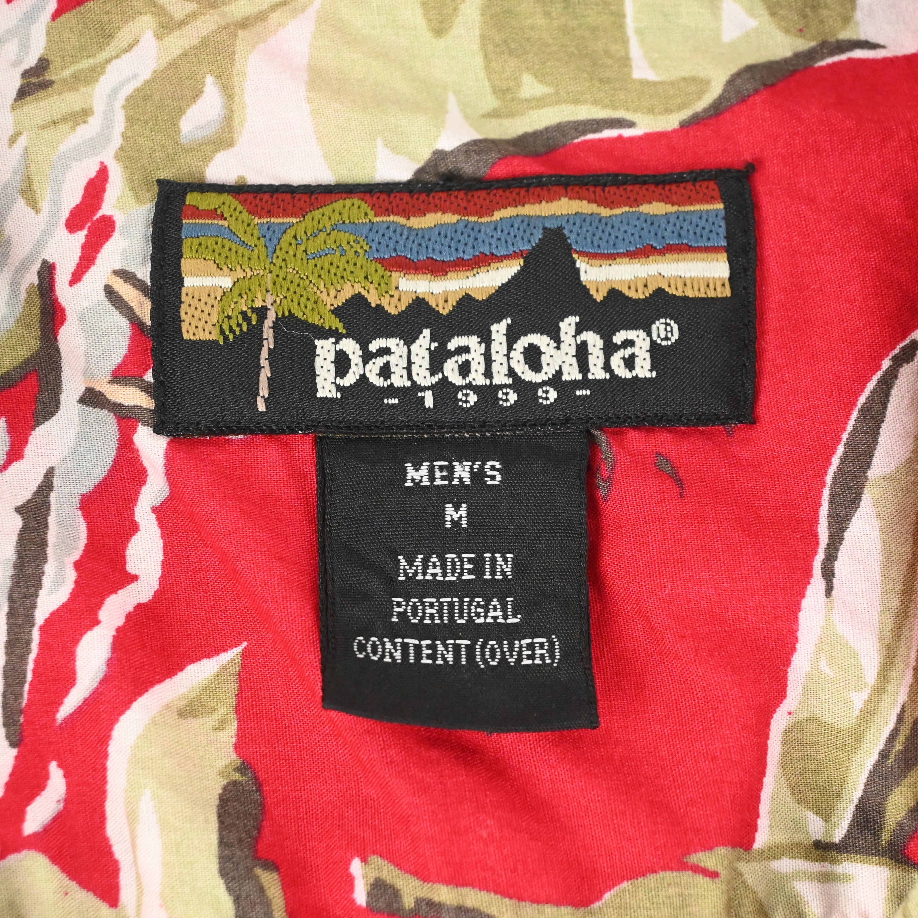 '99 PATALOHA BANANARAMA HAWAIIAN SHIRT BURNT CHILI SIZE M