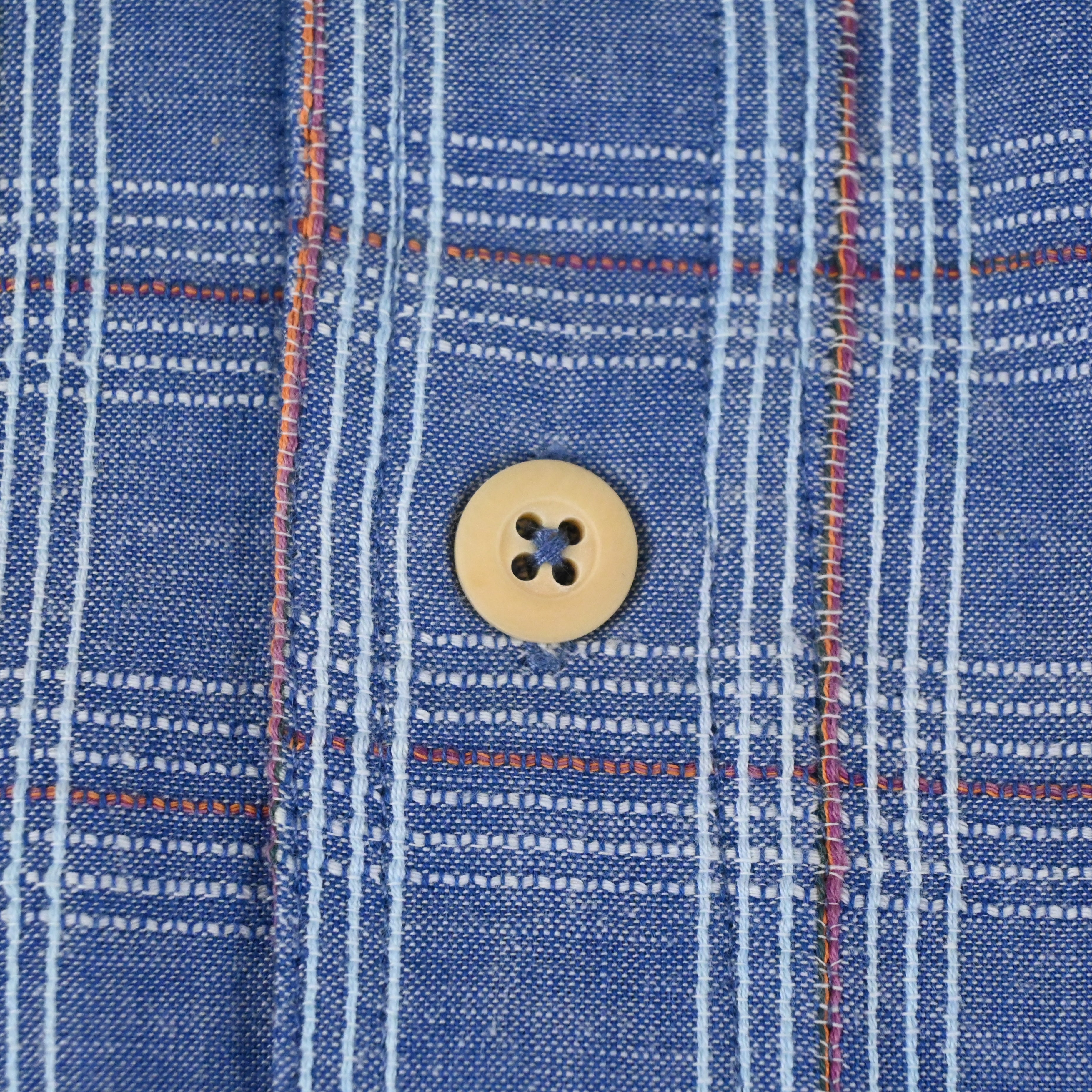 '91 PATAGONIA A/C MADRAS SHIRT LATTICE SIZE XL DEAD STOCK
