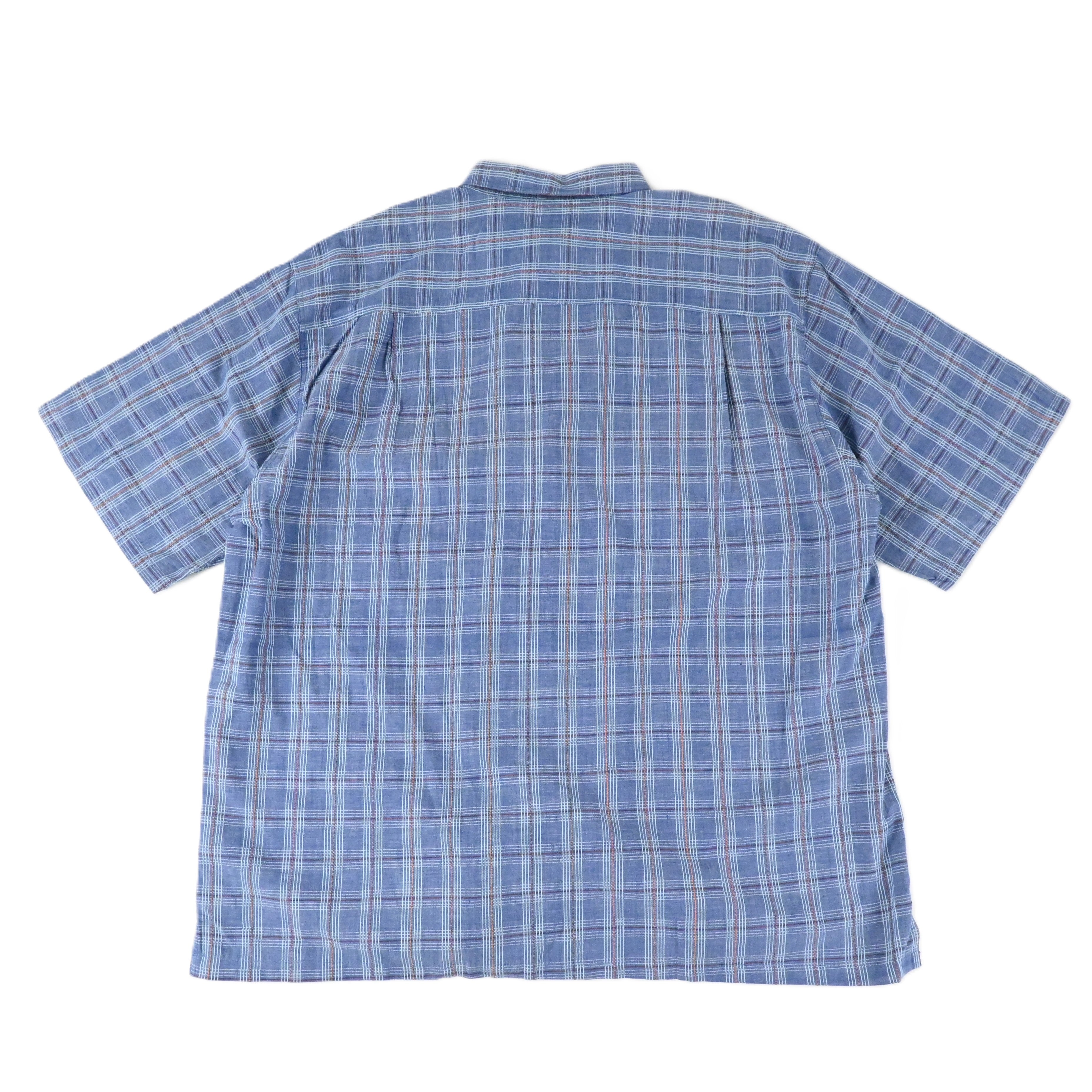 '91 PATAGONIA A/C MADRAS SHIRT LATTICE SIZE XL DEAD STOCK
