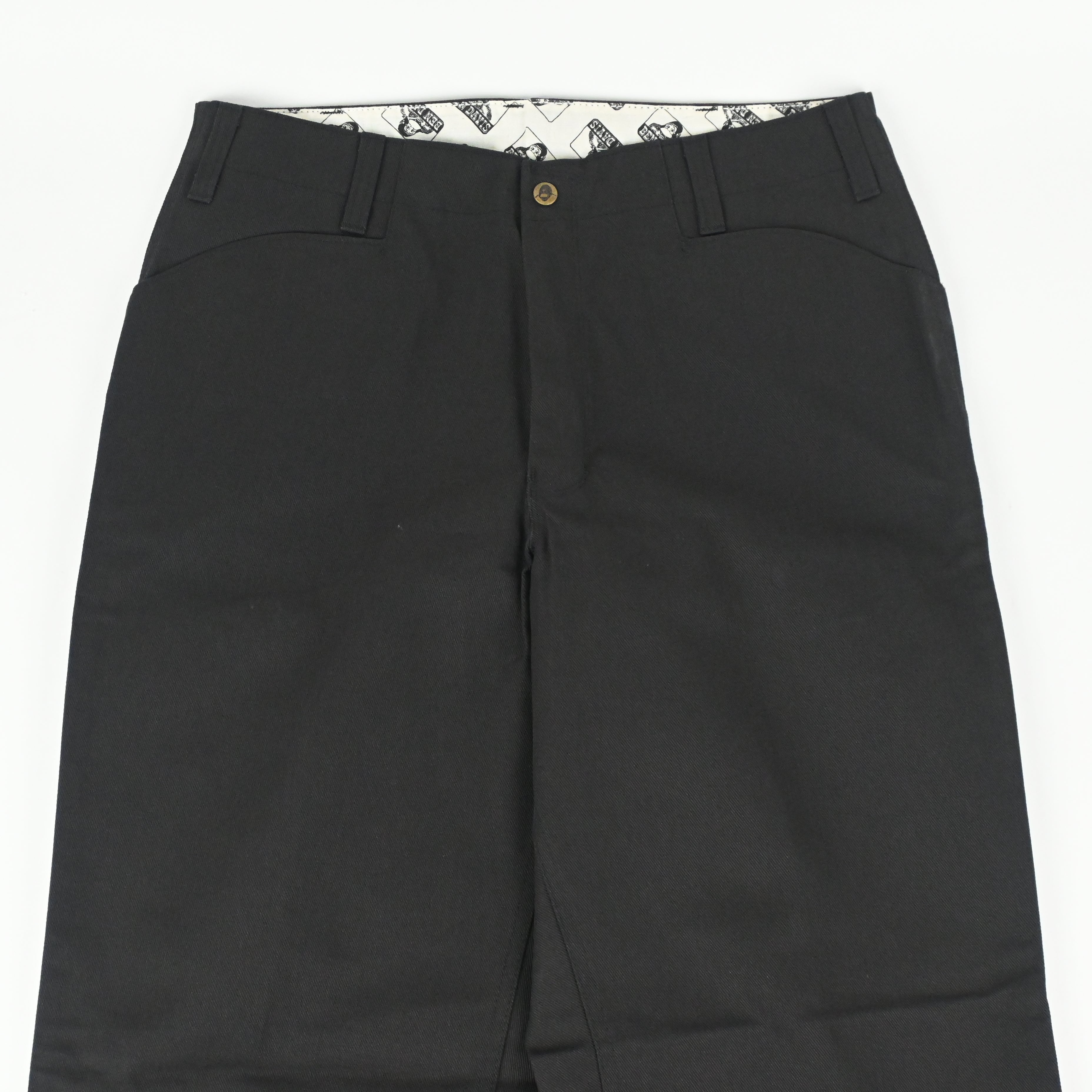90's BEN DAVIS CLASSIC 50/50 BREND PANTS BLACK W34 L30 DEAD STOCK