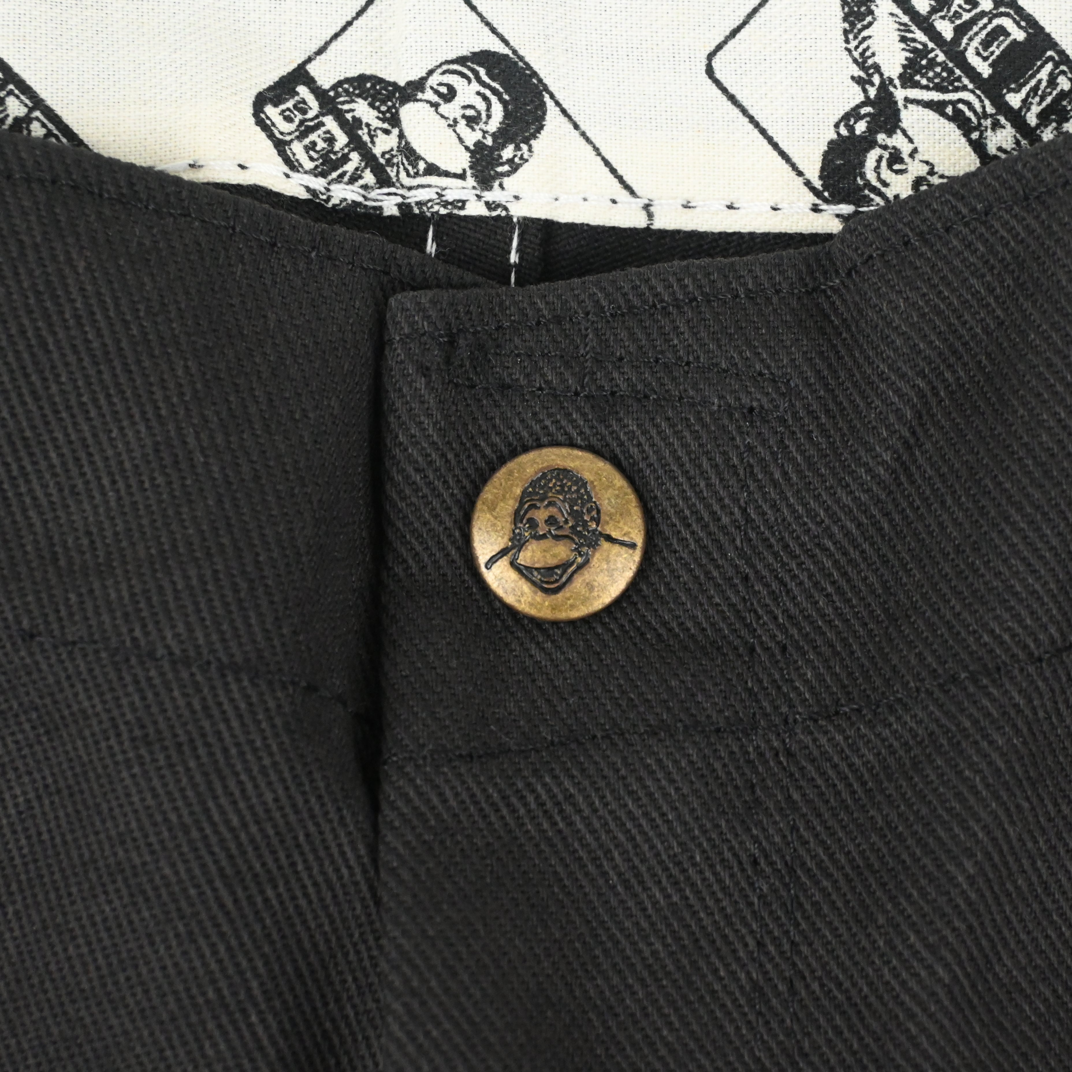 90's BEN DAVIS CLASSIC 50/50 BREND PANTS BLACK W34 L30 DEAD STOCK
