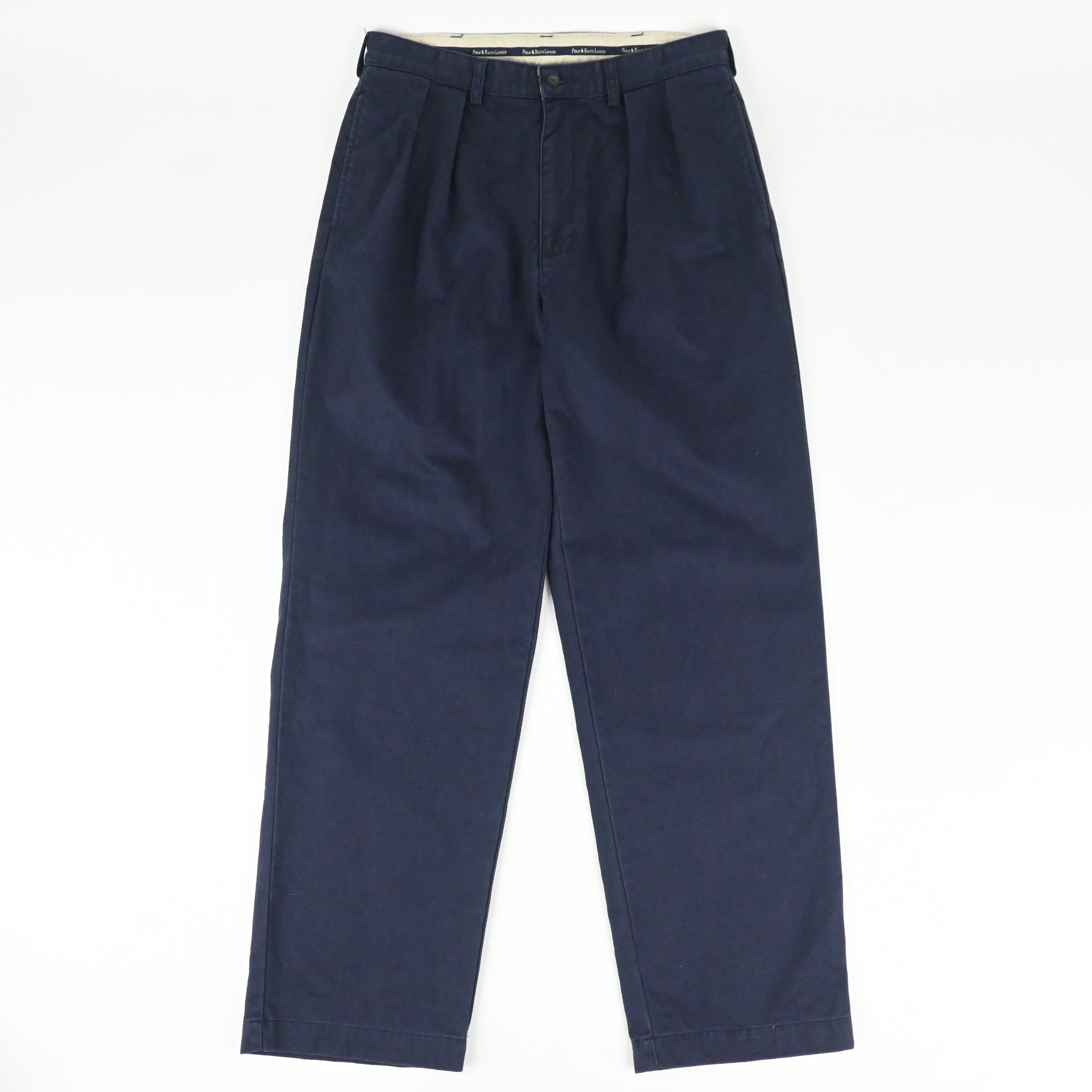 90's POLO RALPH LAUREN POLO CHINO NAVY SIZE W34 L30