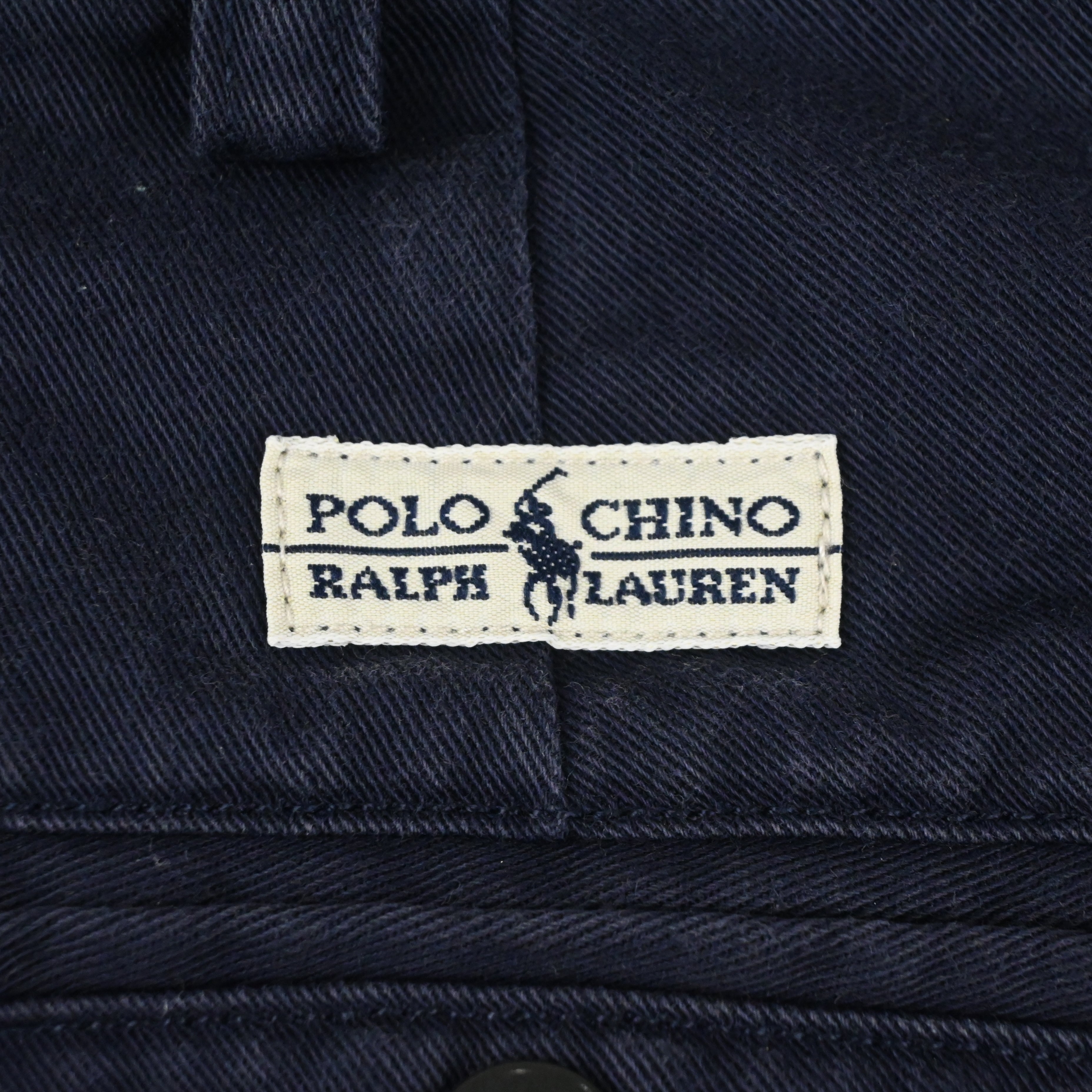 90's POLO RALPH LAUREN POLO CHINO NAVY SIZE W34 L30