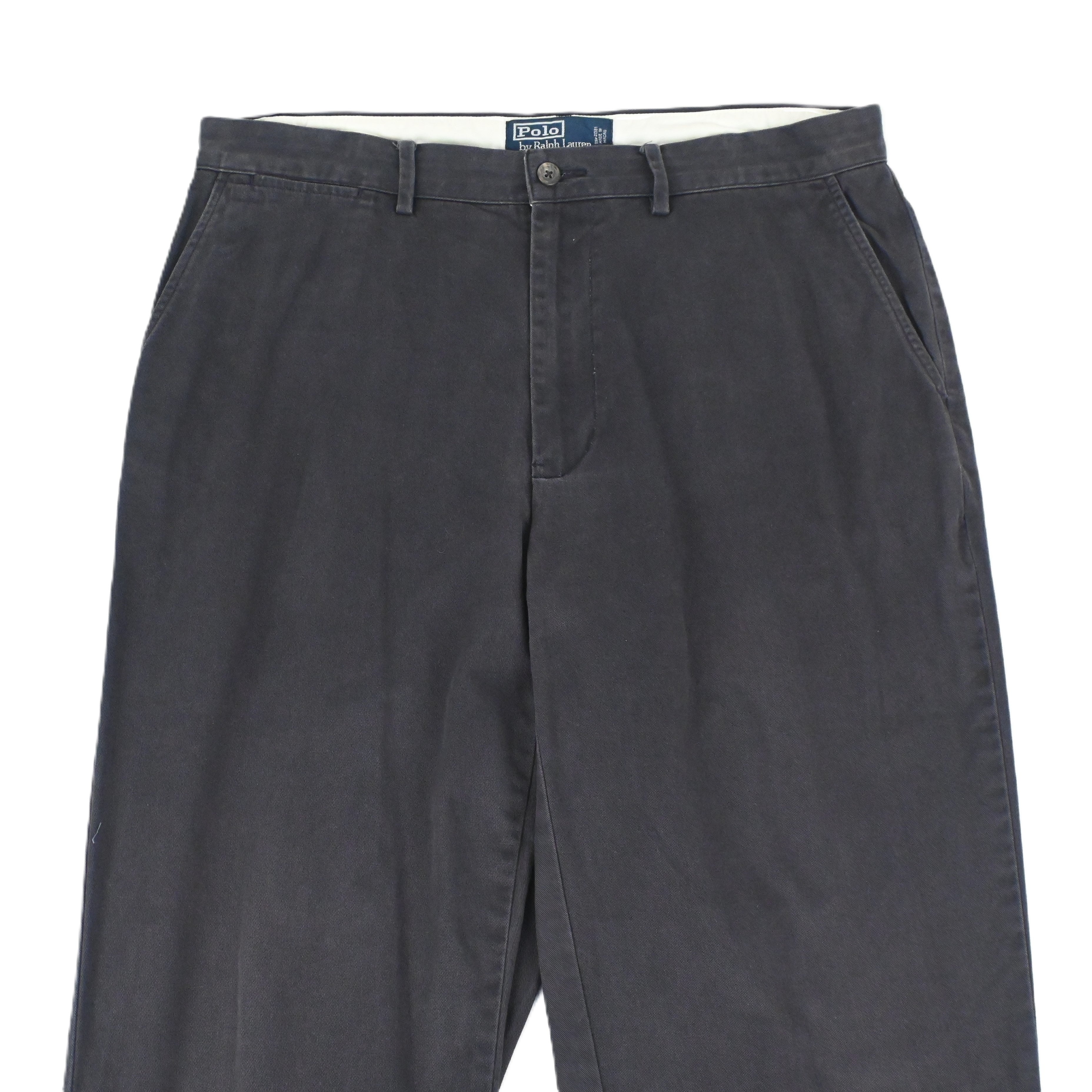 90's RALPH LAUREN POLO CHINO CHARCOAL SIZE W35 L29