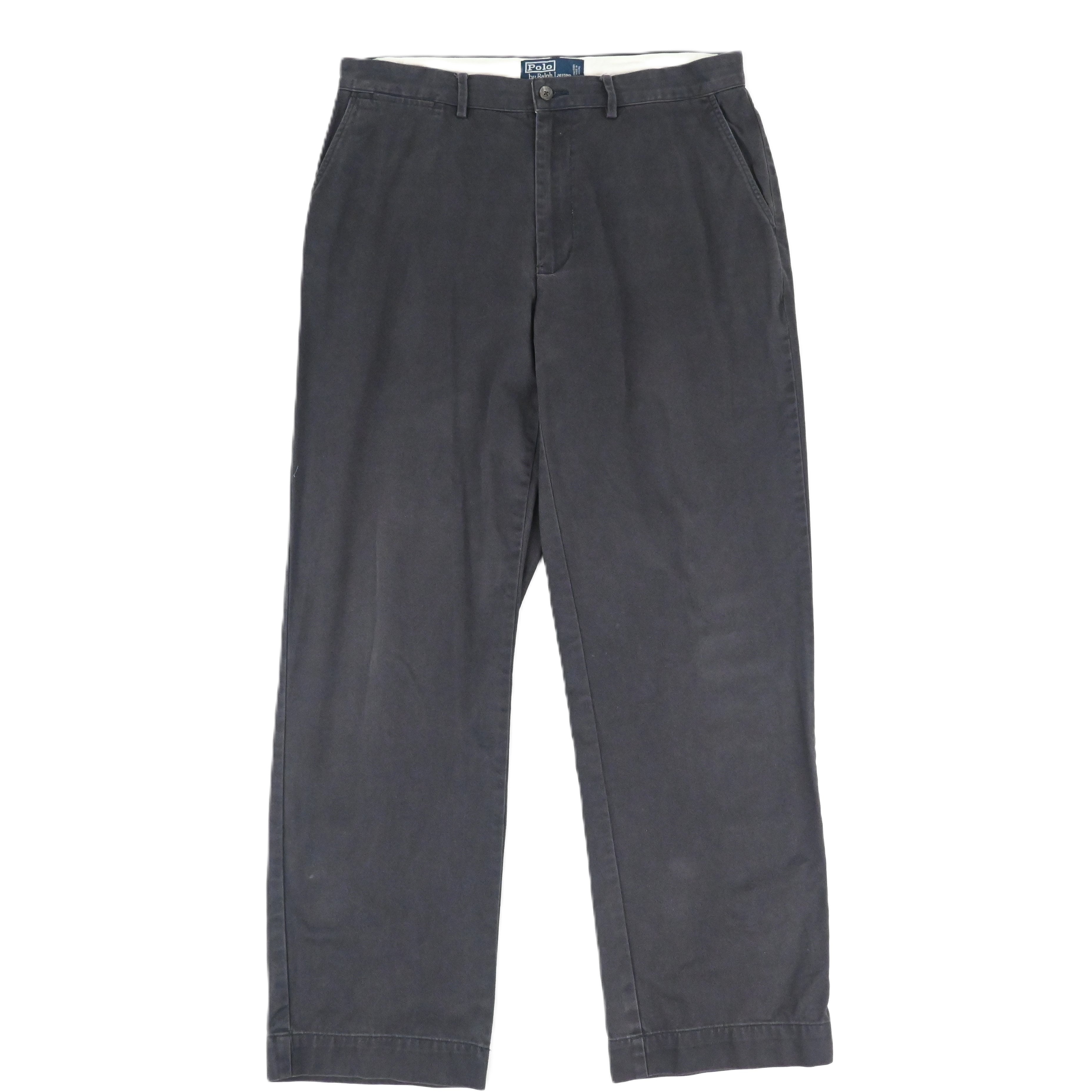 90's RALPH LAUREN POLO CHINO CHARCOAL SIZE W35 L29