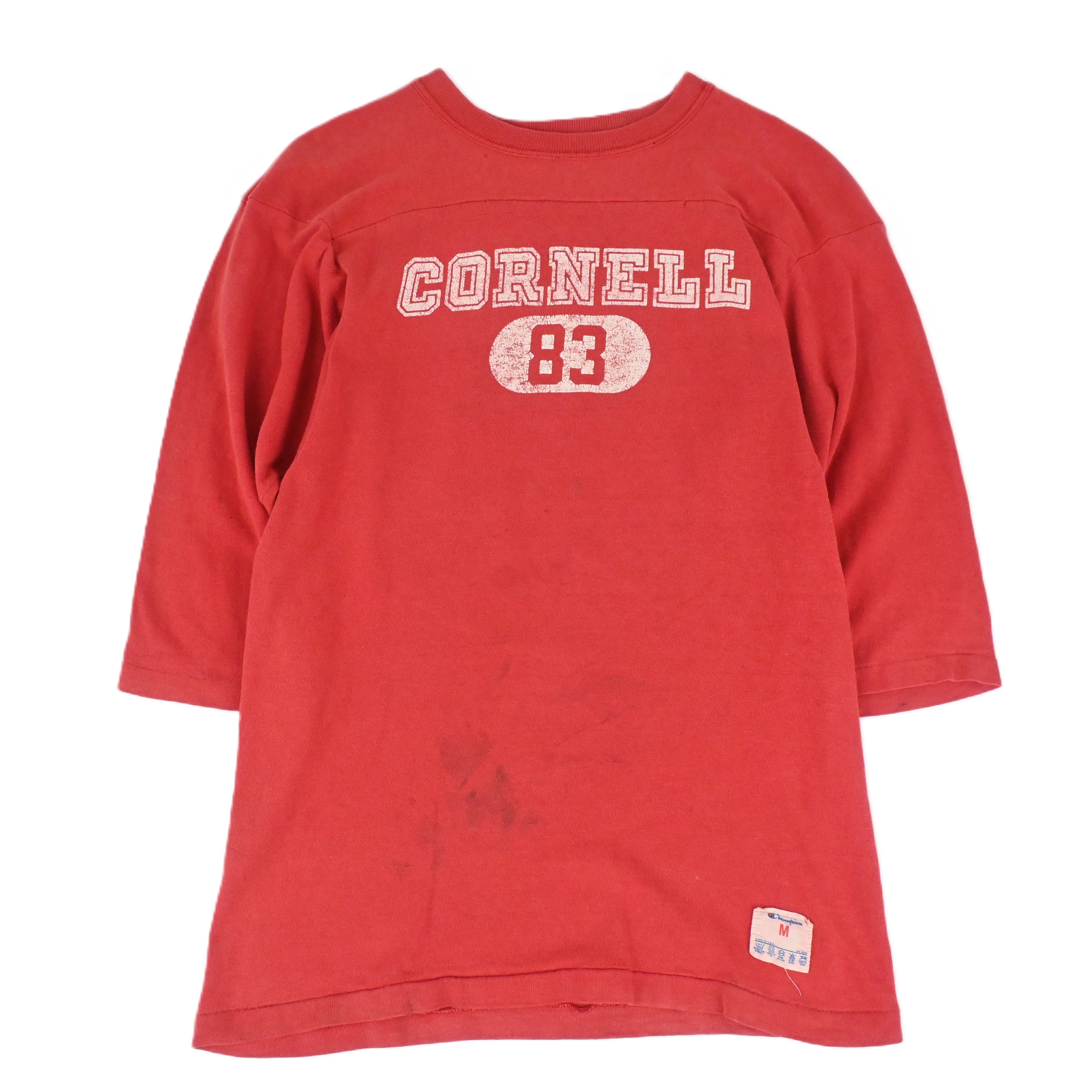 80's CHAMPION "CORNELL 83" FOOT BALL T-SHIRT SIZE M