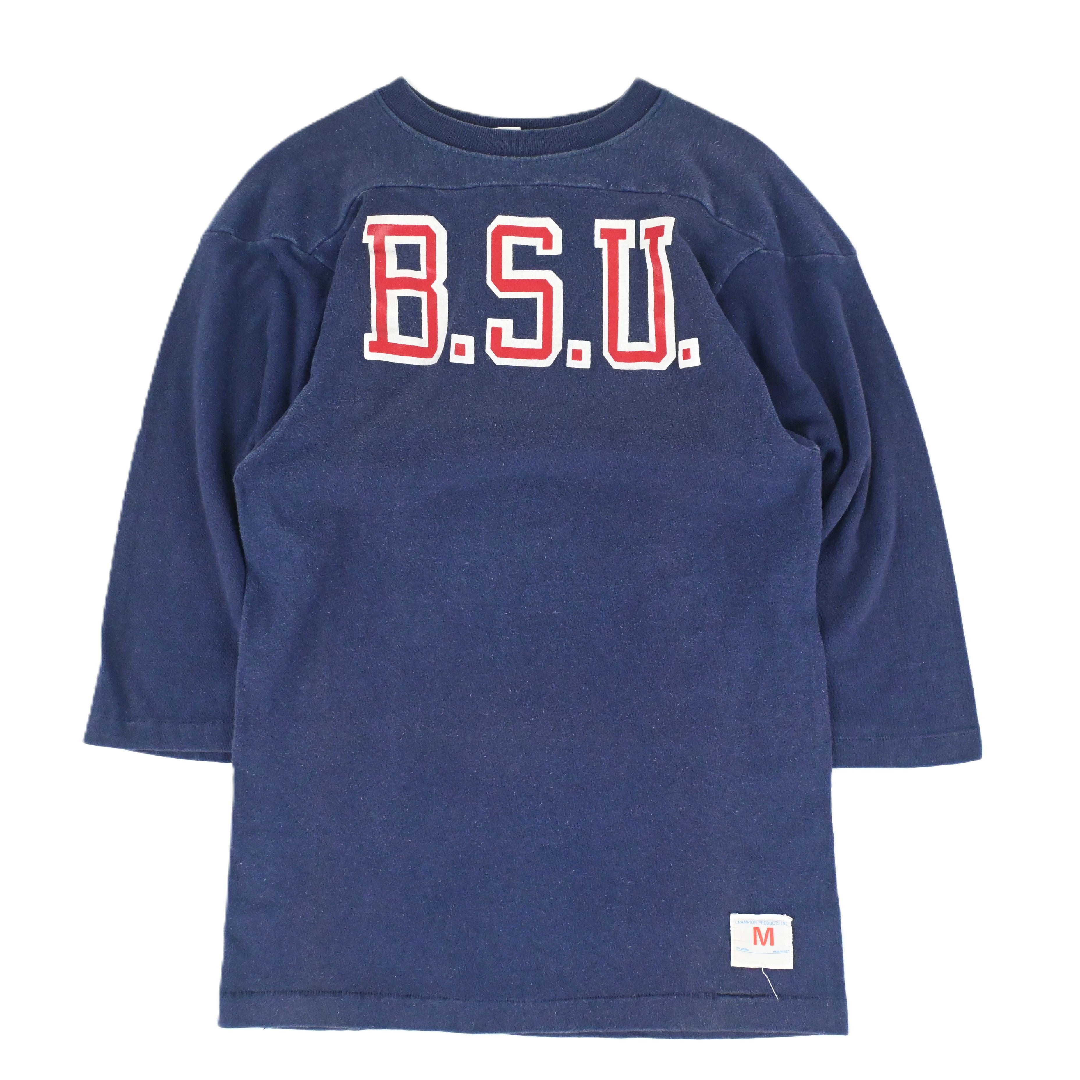 70's CHAMPION "B.S.U." FOOT BALL T-SHIRT SIZE M