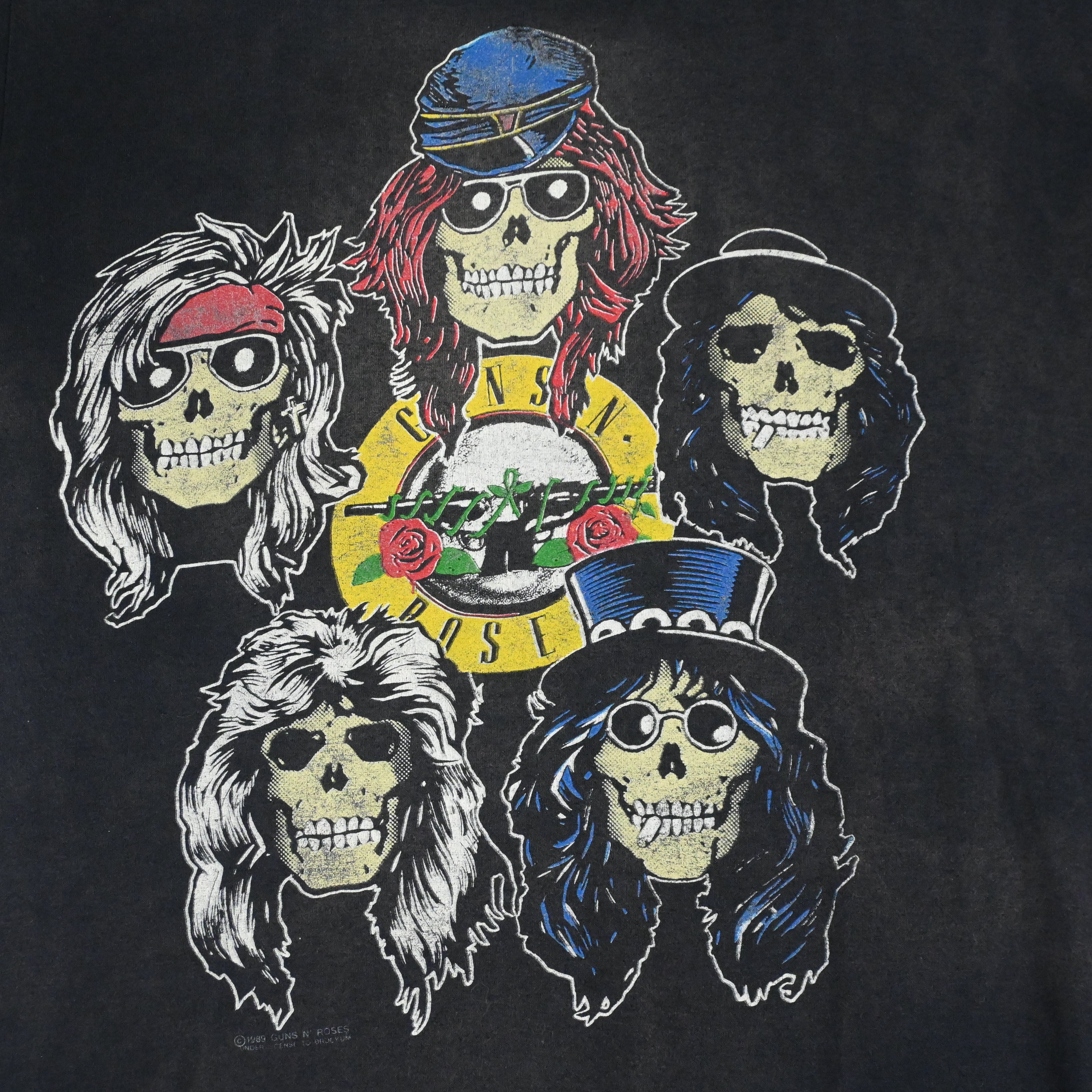 '89 GUNS 'N' ROSES LIVE AT COLISEUM T-SHIRT SIZE LARGE