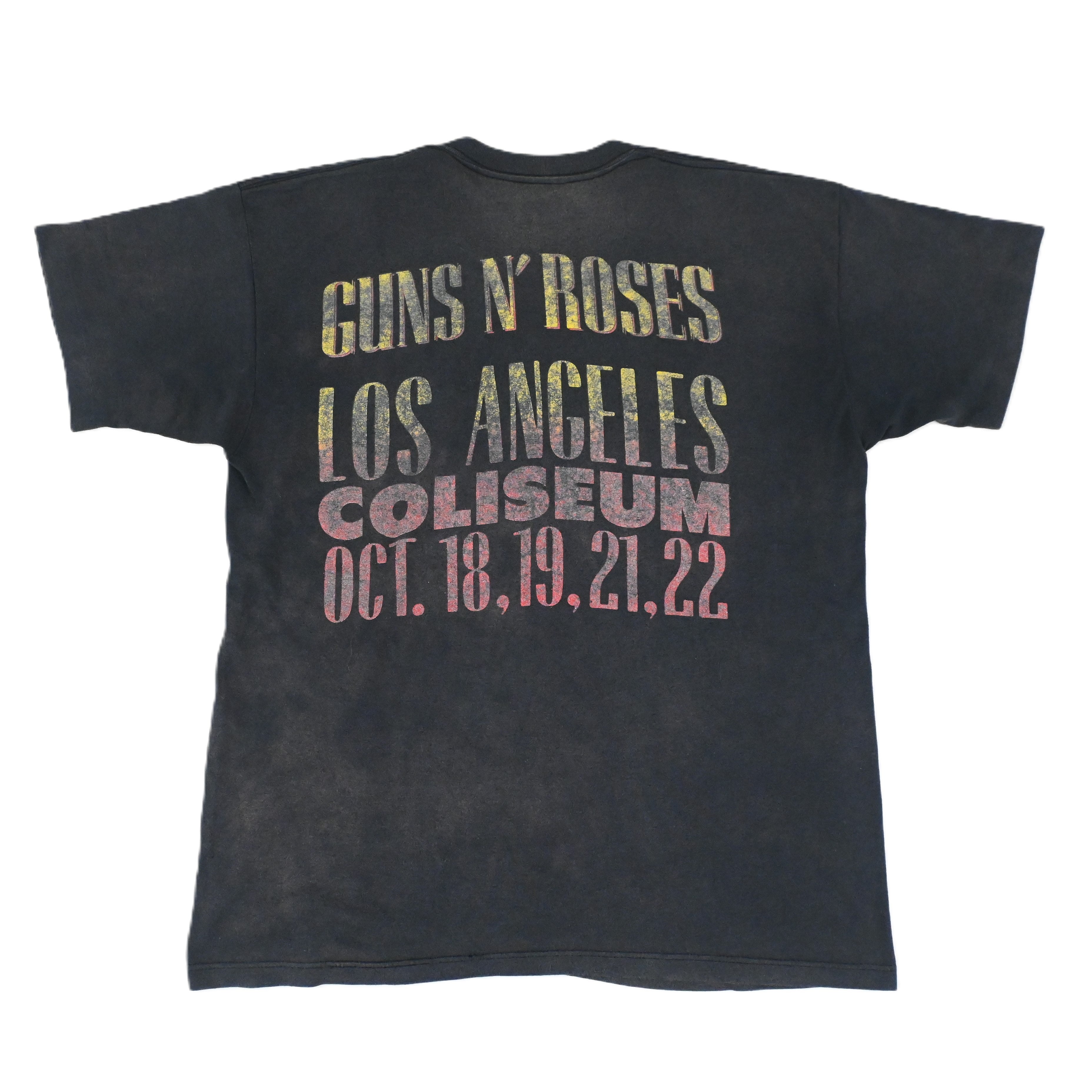 '89 GUNS 'N' ROSES LIVE AT COLISEUM T-SHIRT SIZE LARGE