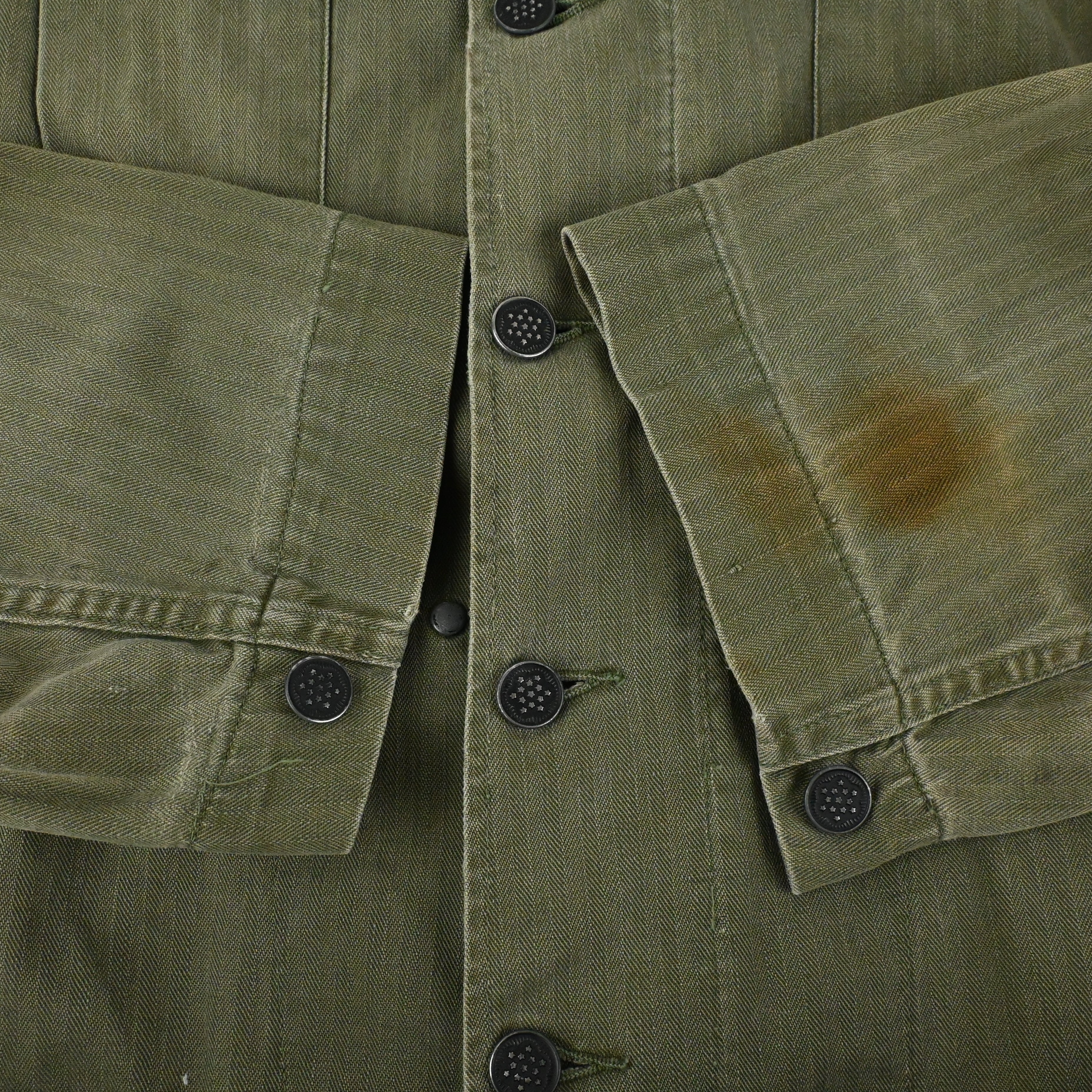 40’s US ARMY M-43 UTILITY JACKET HBT SIZE 38R