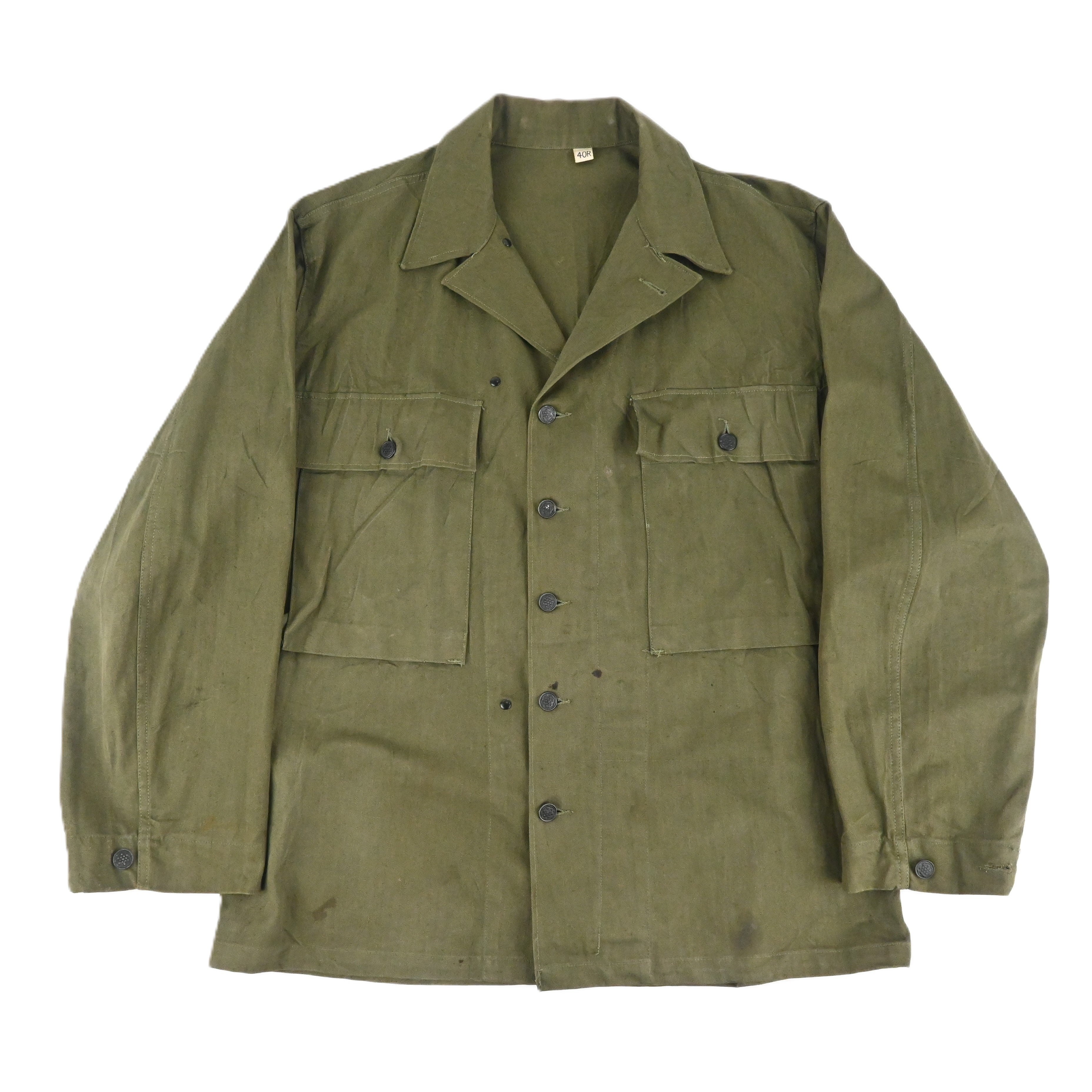 40’s US ARMY M-43 UTILITY JACKET HBT SIZE 40R NON WASH