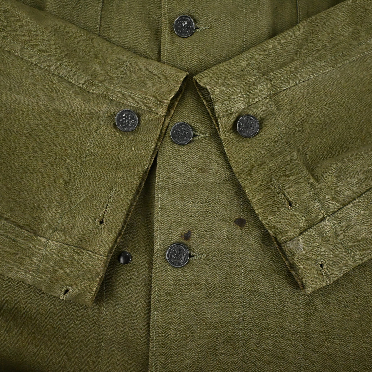 40’s US ARMY M-43 UTILITY JACKET HBT SIZE 40R NON WASH