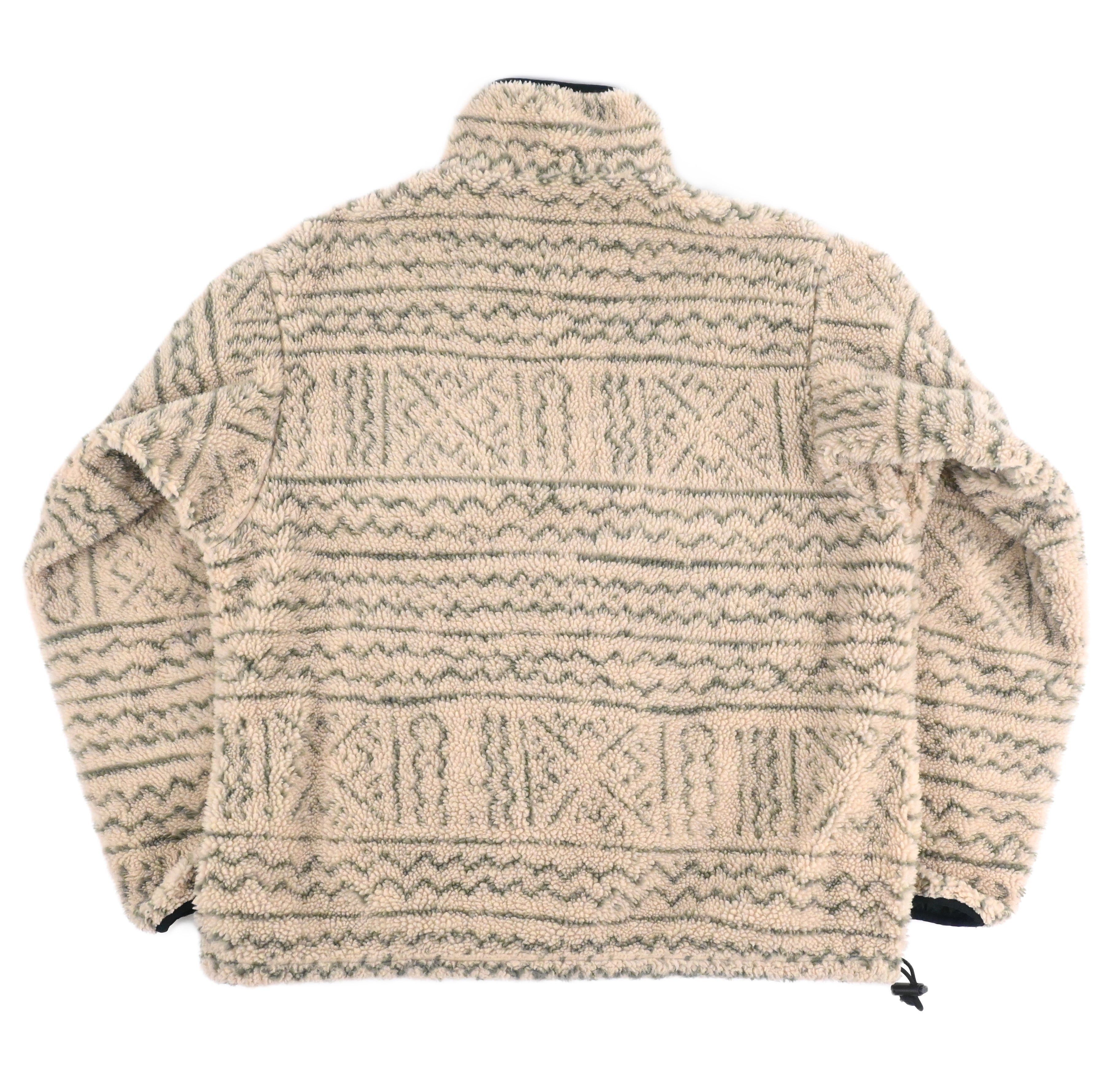 '95 Patagonia GLISSADE PULLOVER "MALI" Natural/Hunter Green