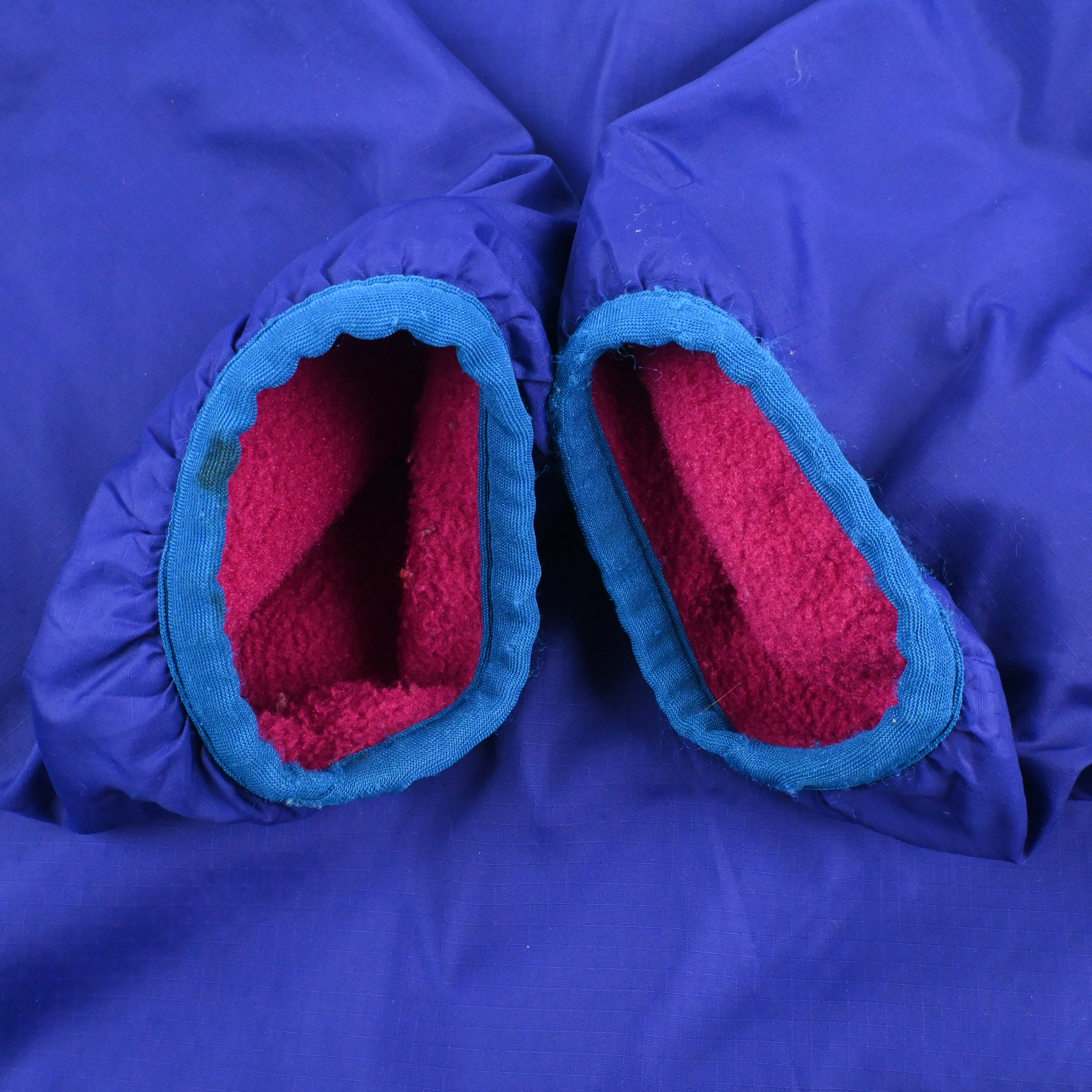 '91 Patagonia REVERSIBLE GLISSADE PULLOVER Bright Blue/Lobster