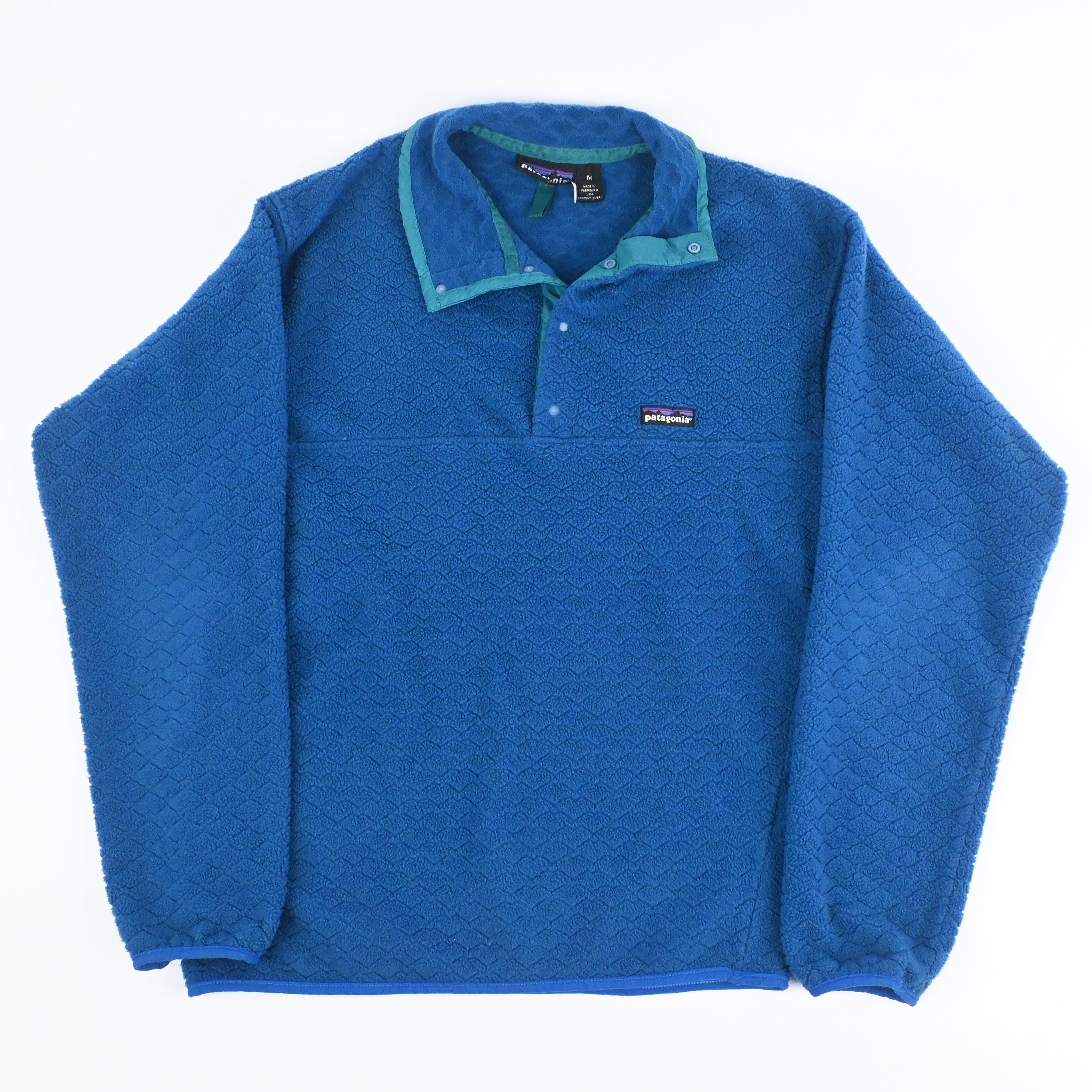'94 Patagonia SYNCHILLA 3-D SNAP T-NECK Ultramarine