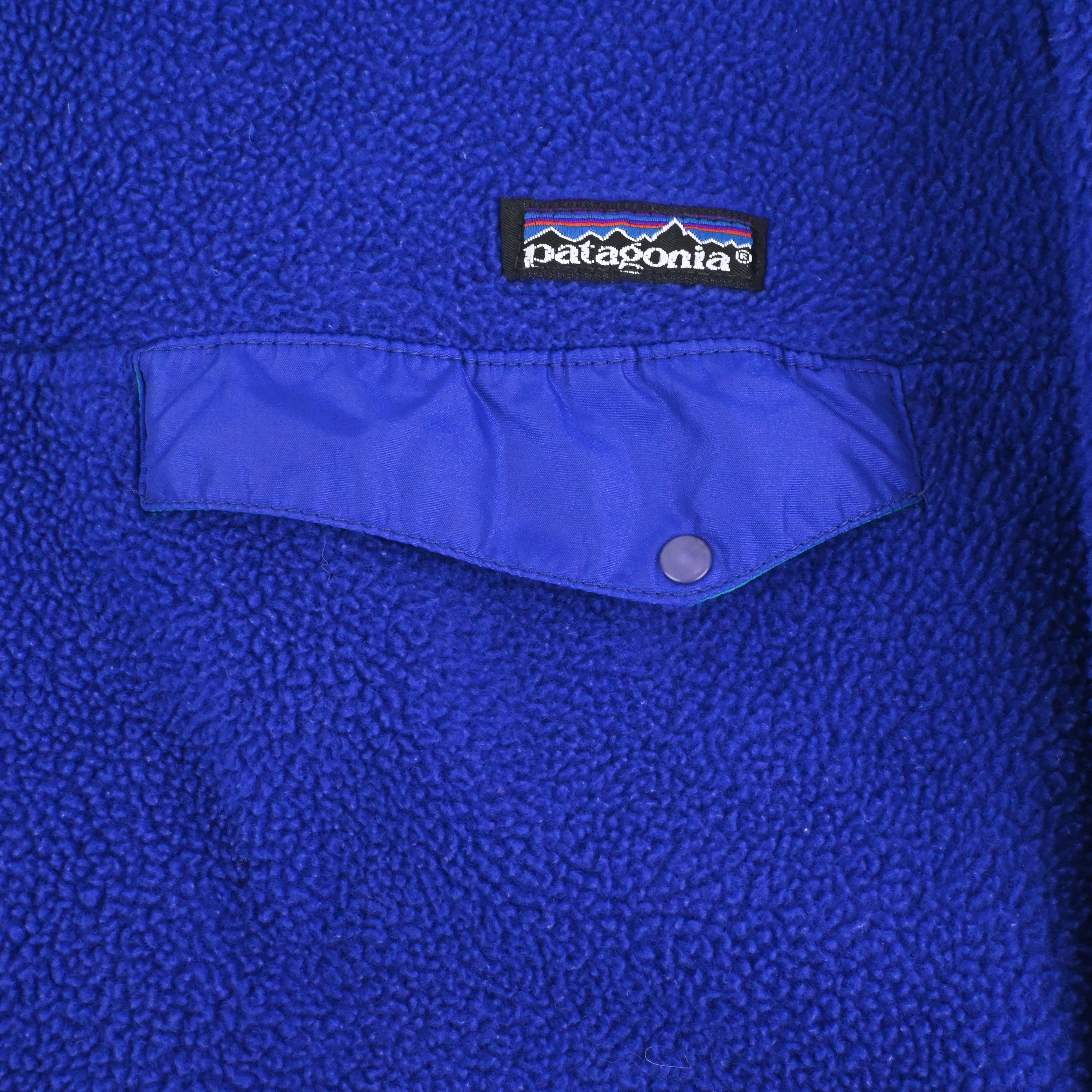 '91 Patagonia SYNCHILLA SNAP T-NECK Cobalt/Emerald