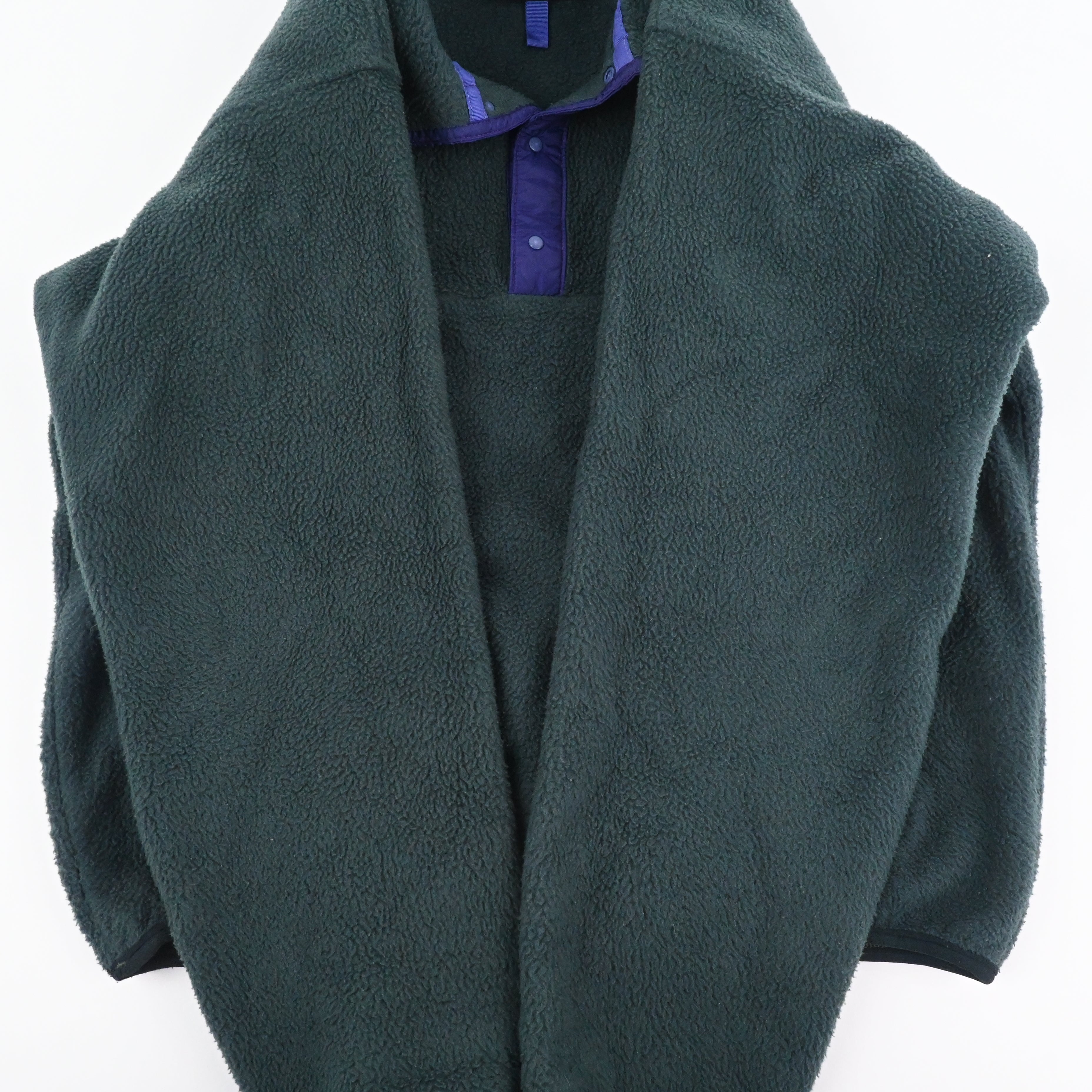'90 Patagonia SYNCHILLA SNAP T-NECK Hunter Green/Eggplant