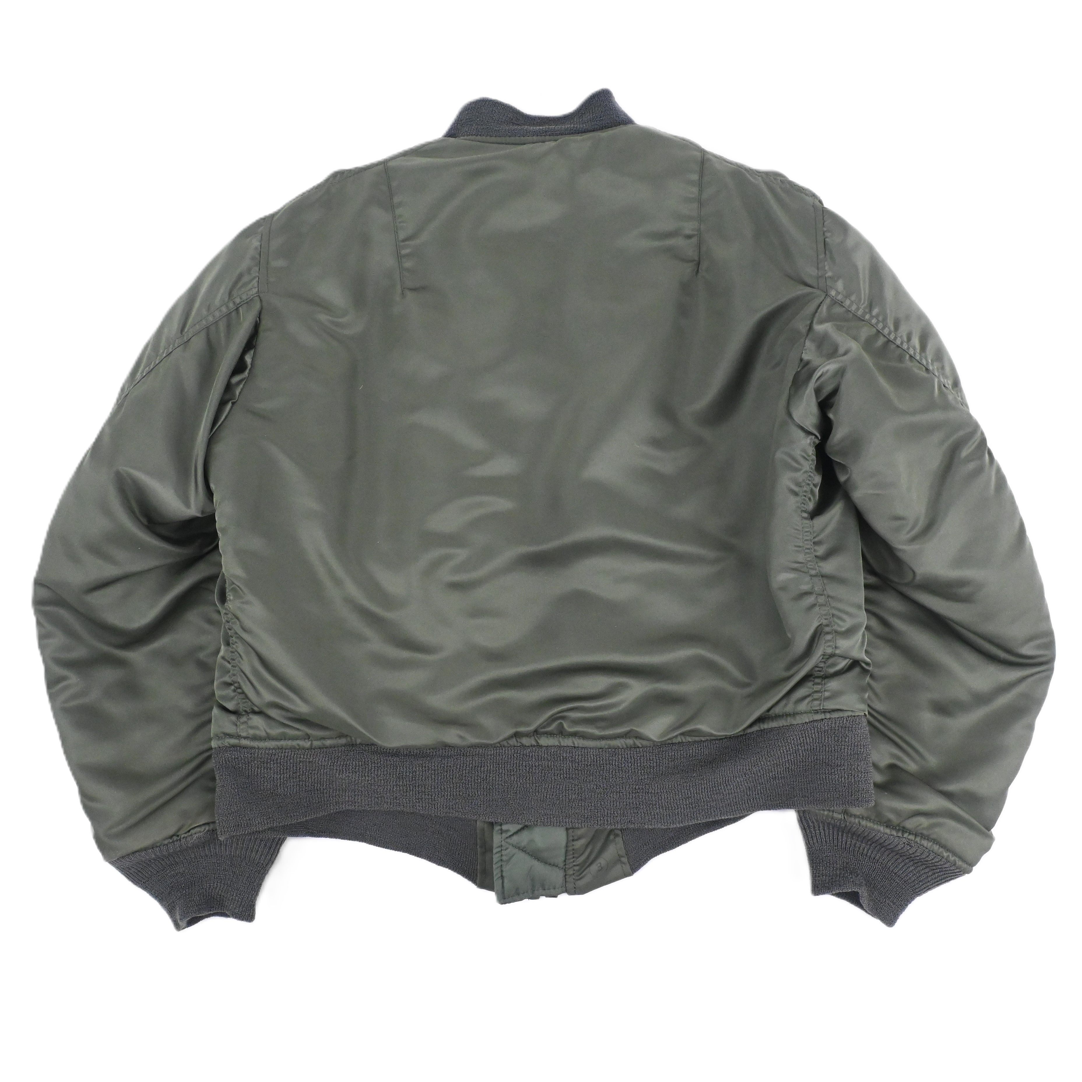 米軍実物 USAF MA-1 Fタイプ MIL-J-8279F 87 U.S.A.F. MA-1 SIZE L MIL-J-8279F SIZE M
