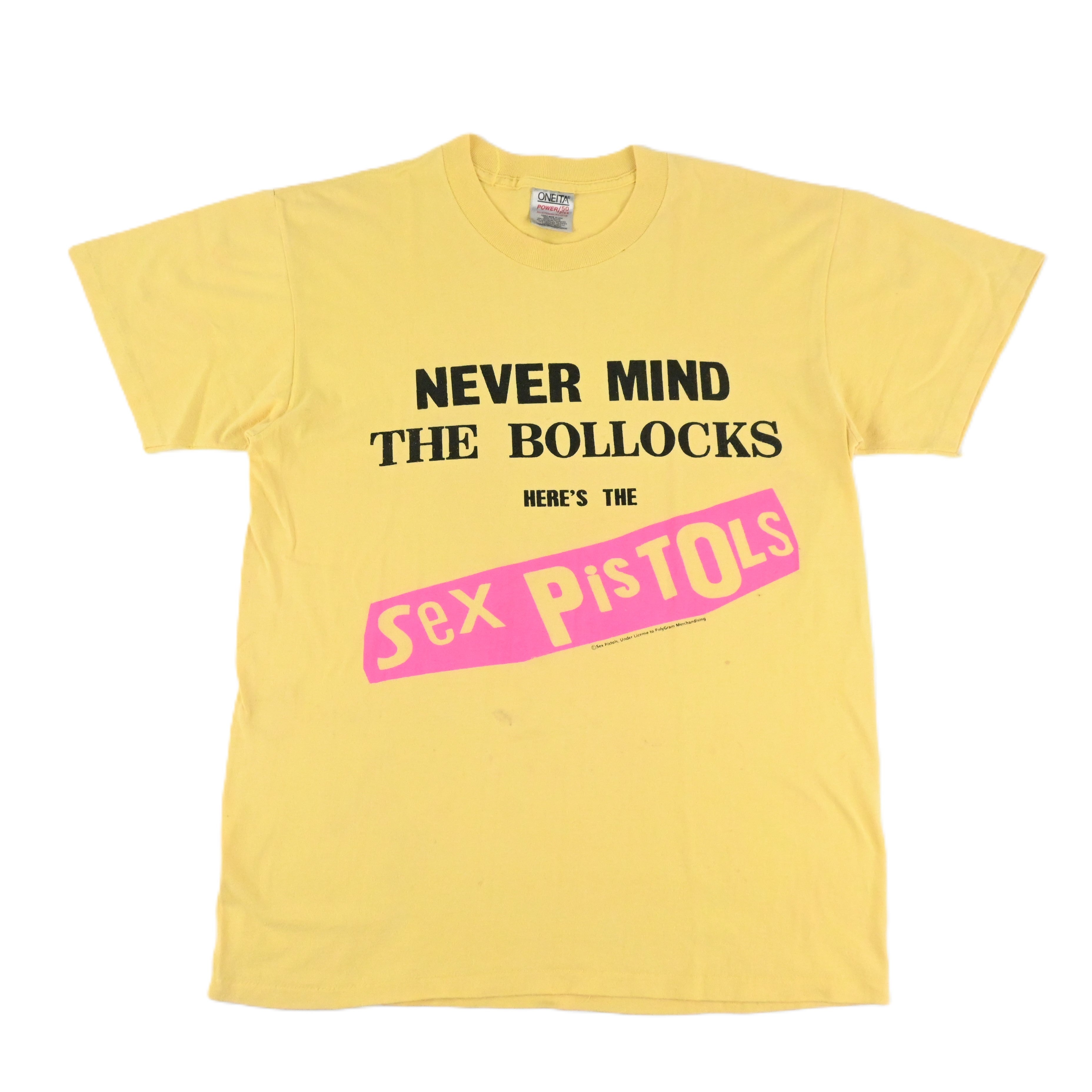 90's SEX PISTOLS "Never Mind the Bollocks Here's the Sex Pistols" T-SHIRT SIZE L