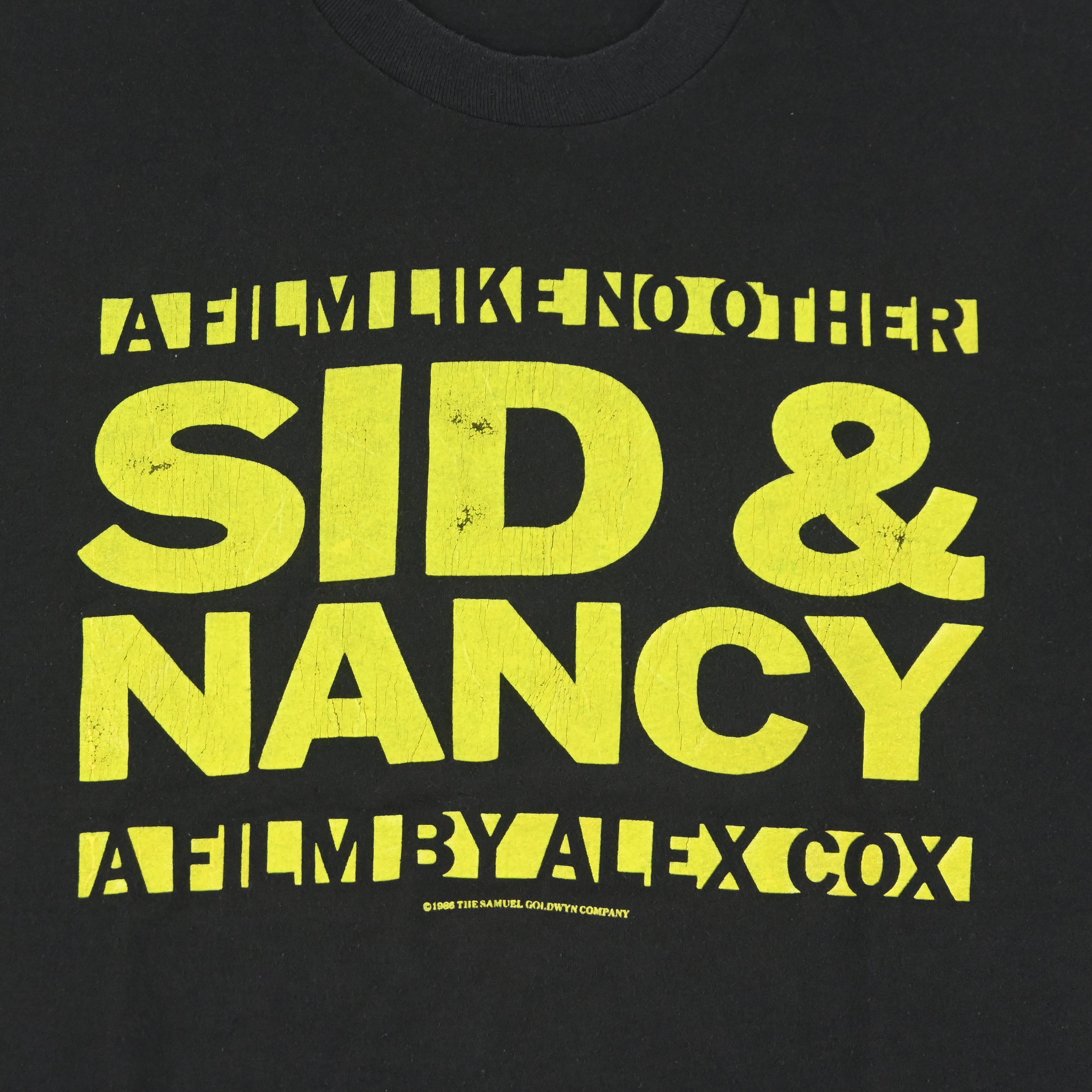86© SID & NANCY MOVIE T-SHIRT SIZE XL