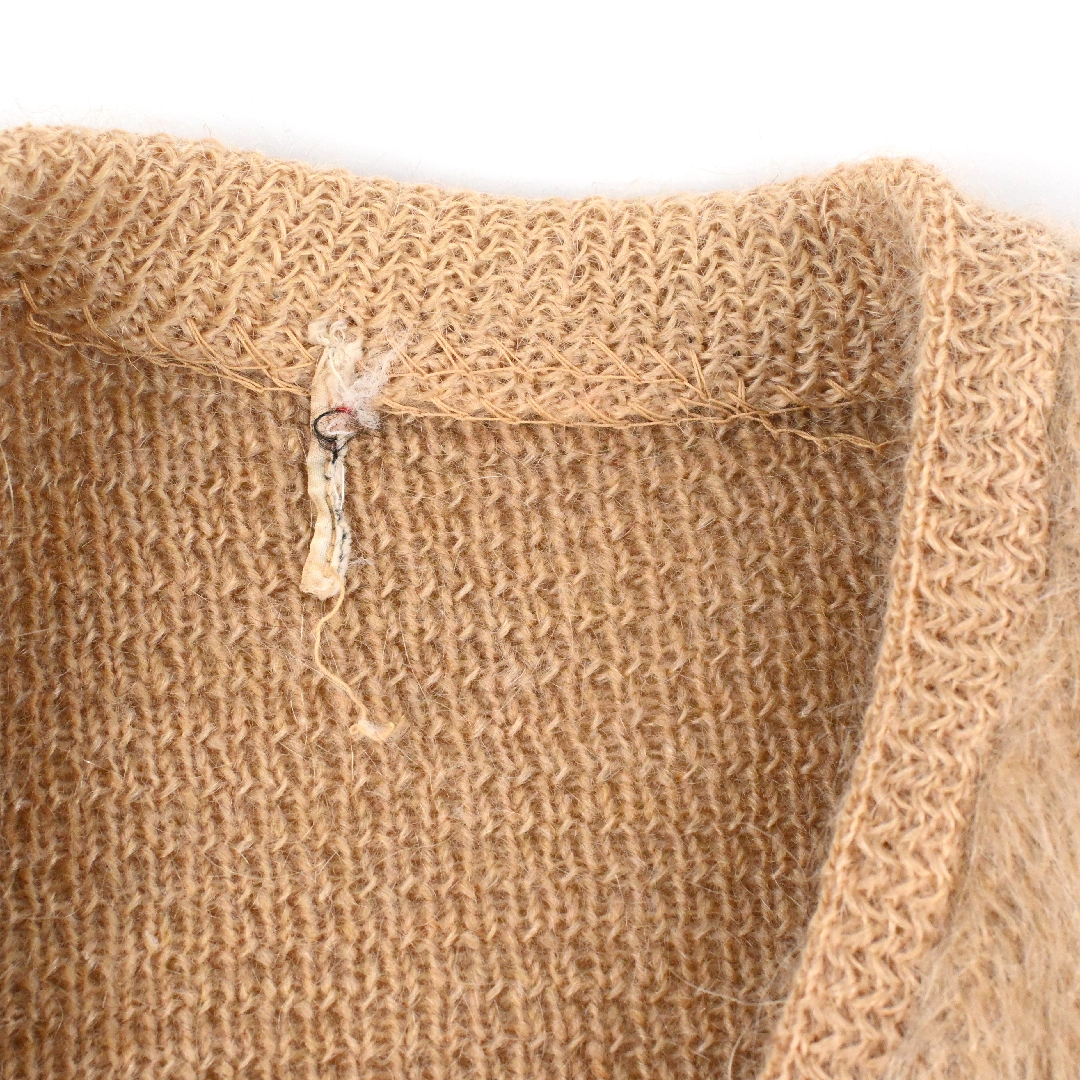 60's Beige Mohair Cardigan