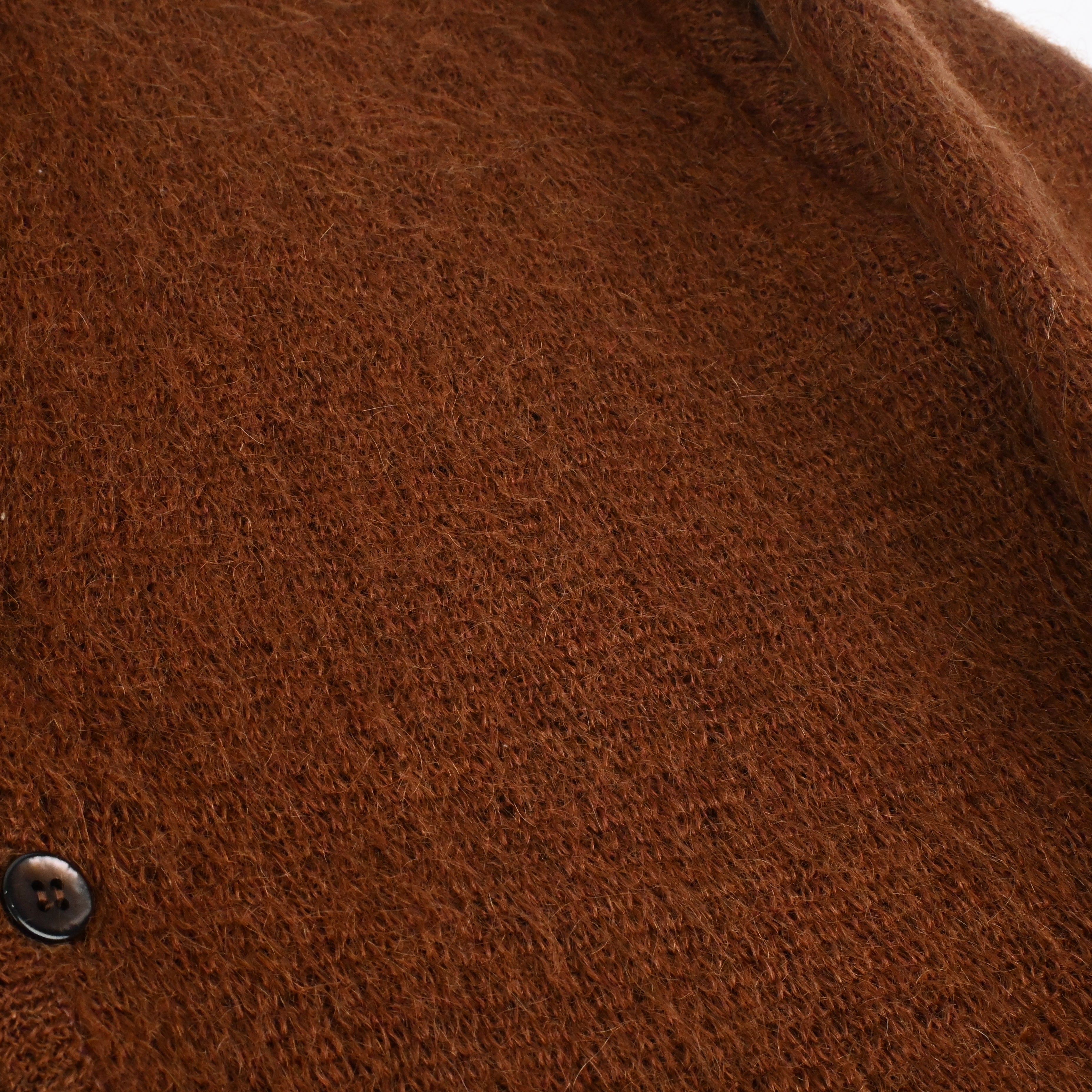 60's BROWN Mohair Cardigan