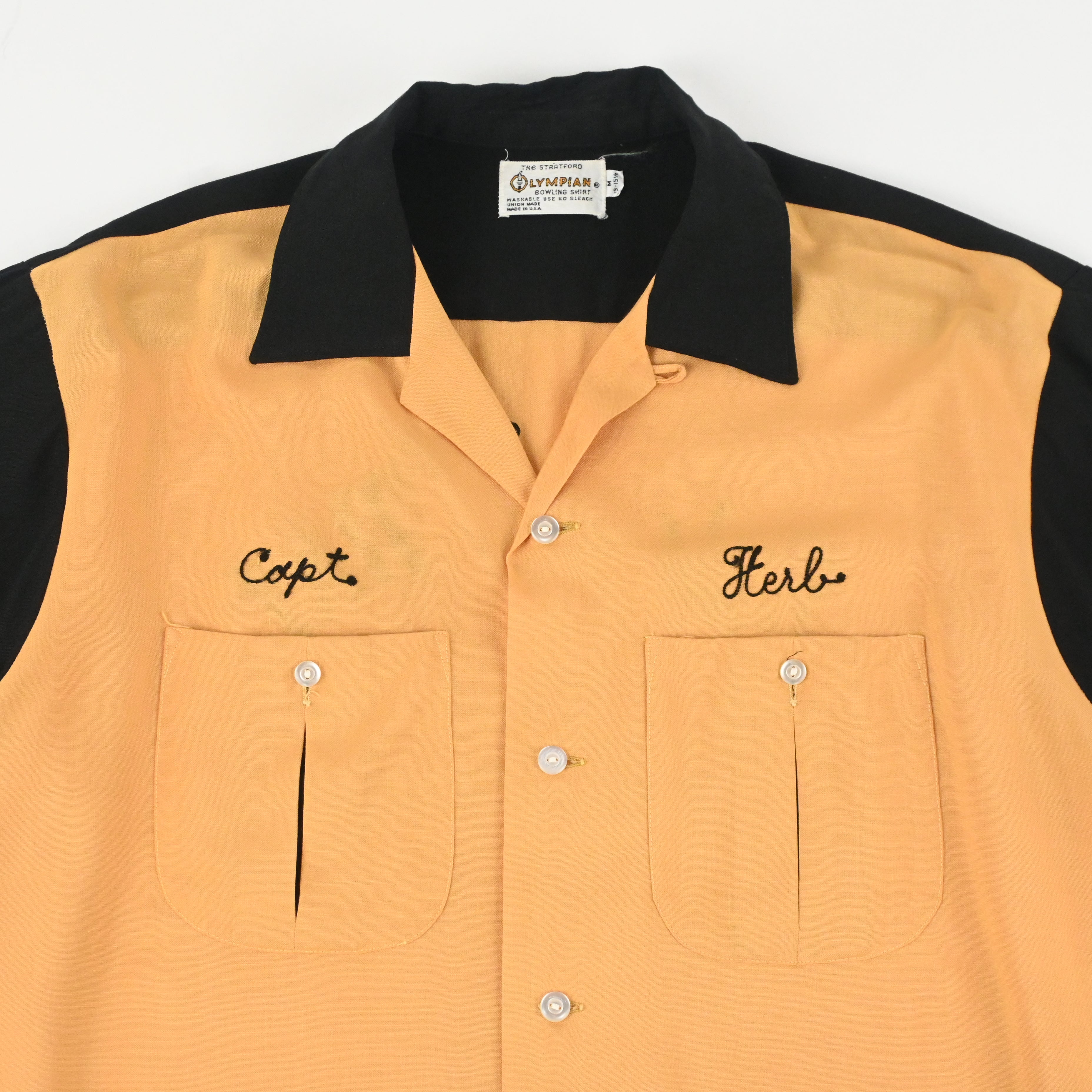 60's LYMPIAN BOWLING SHIRT SIZE M