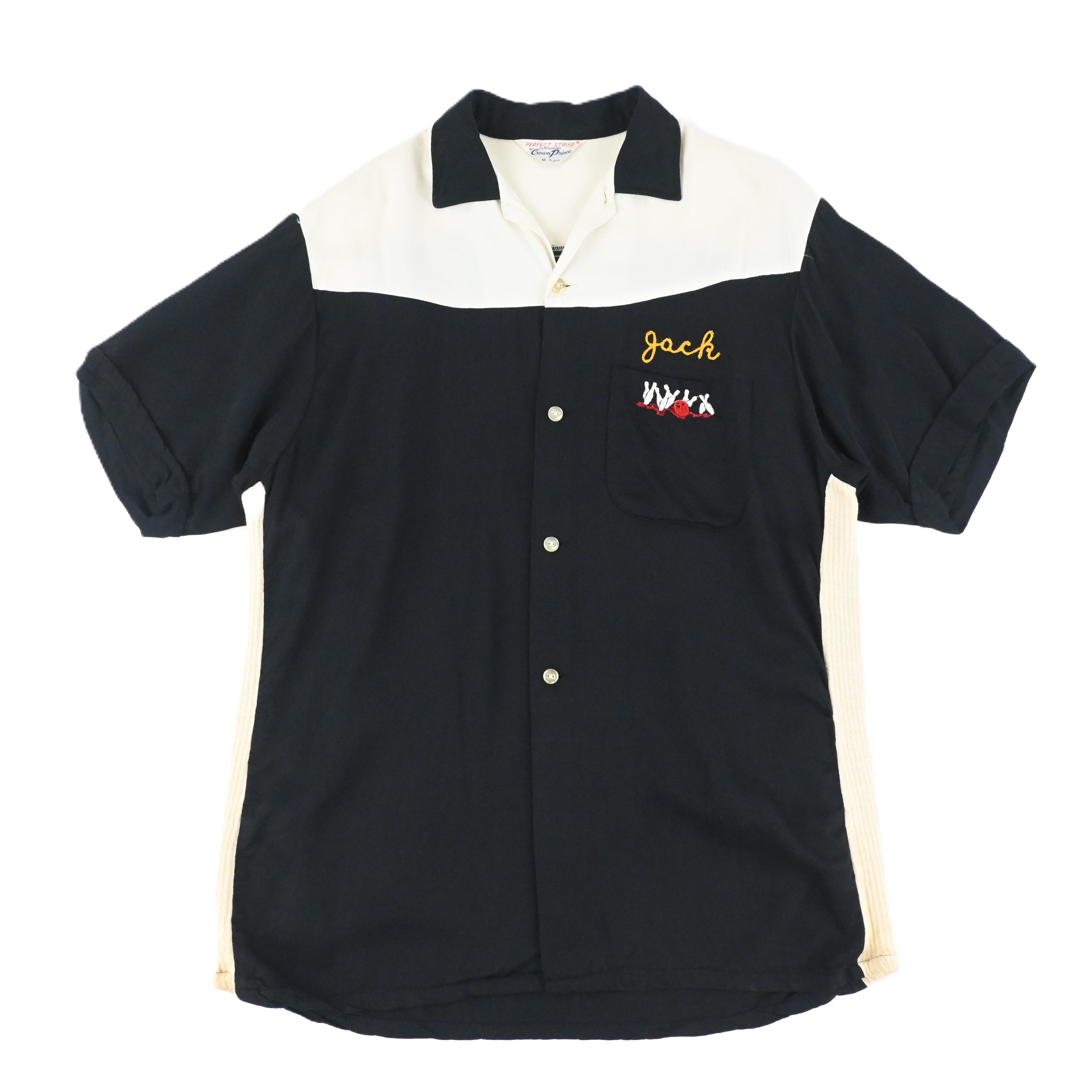 50’s PERFECT STRIKE BY CROWN PRINCE BOWLING SHIRTS SIZE M