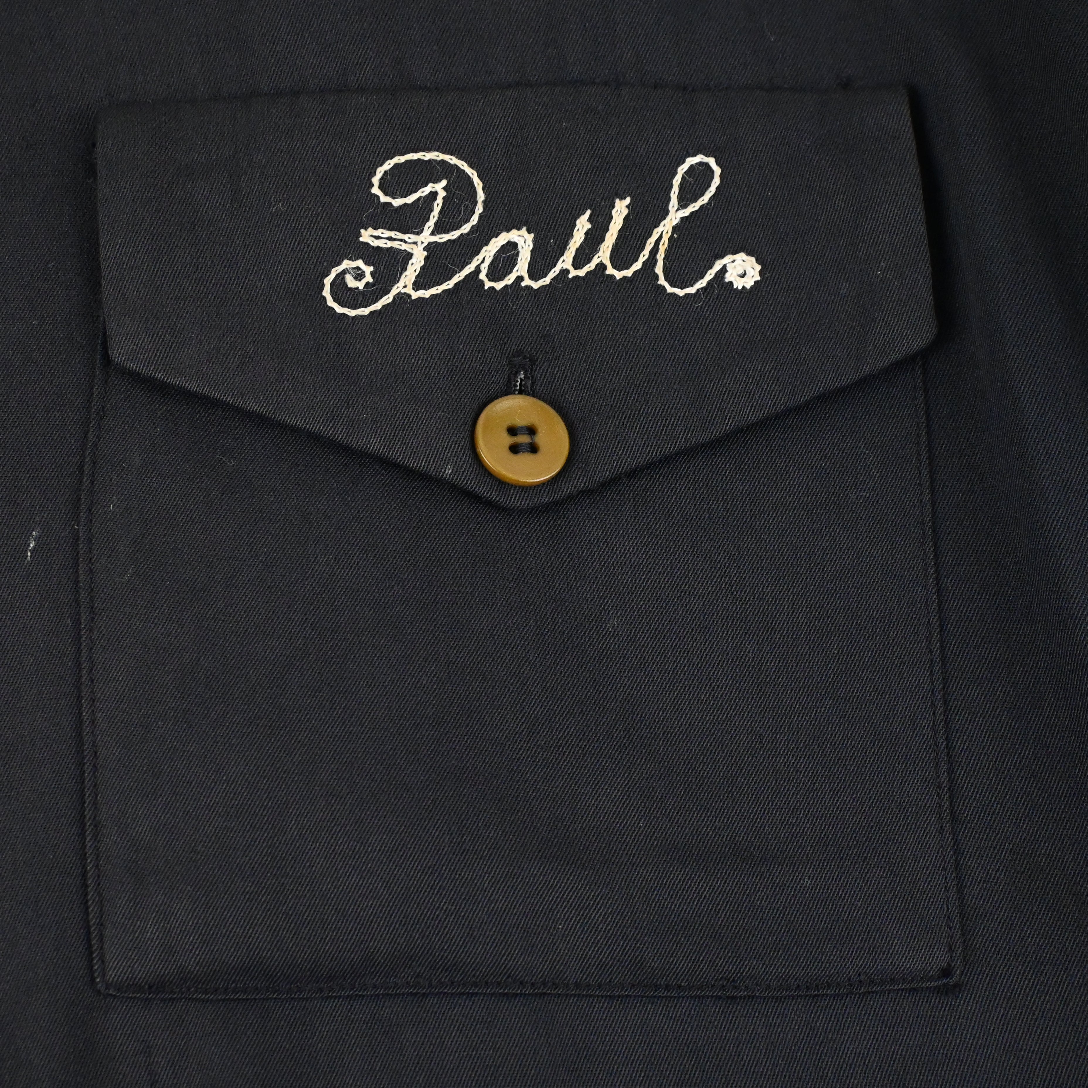 ~50’s NAT NAST BOWLING SHIRT BLACK