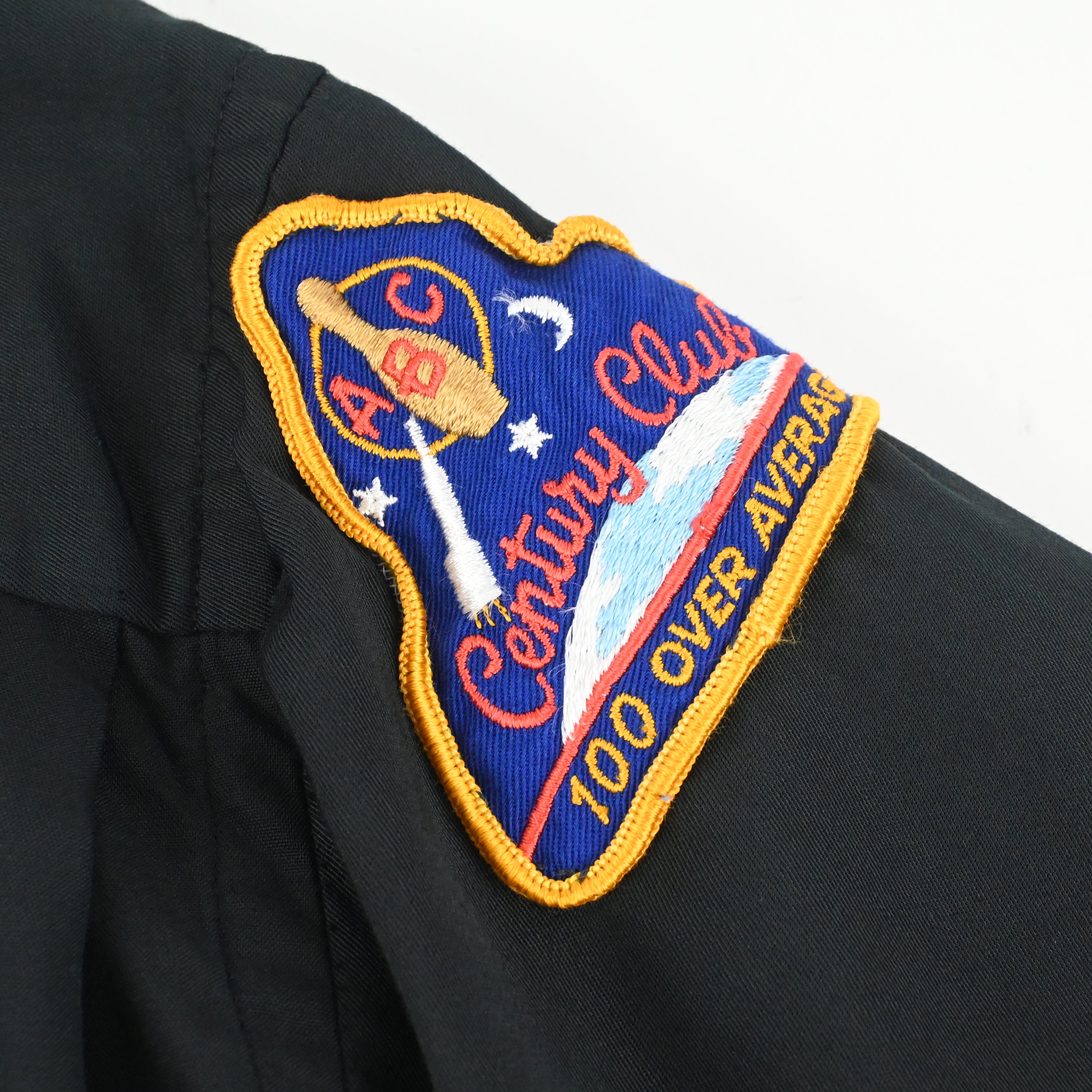 60's HILTON BOWLING SHIRT BLACK SIZE S
