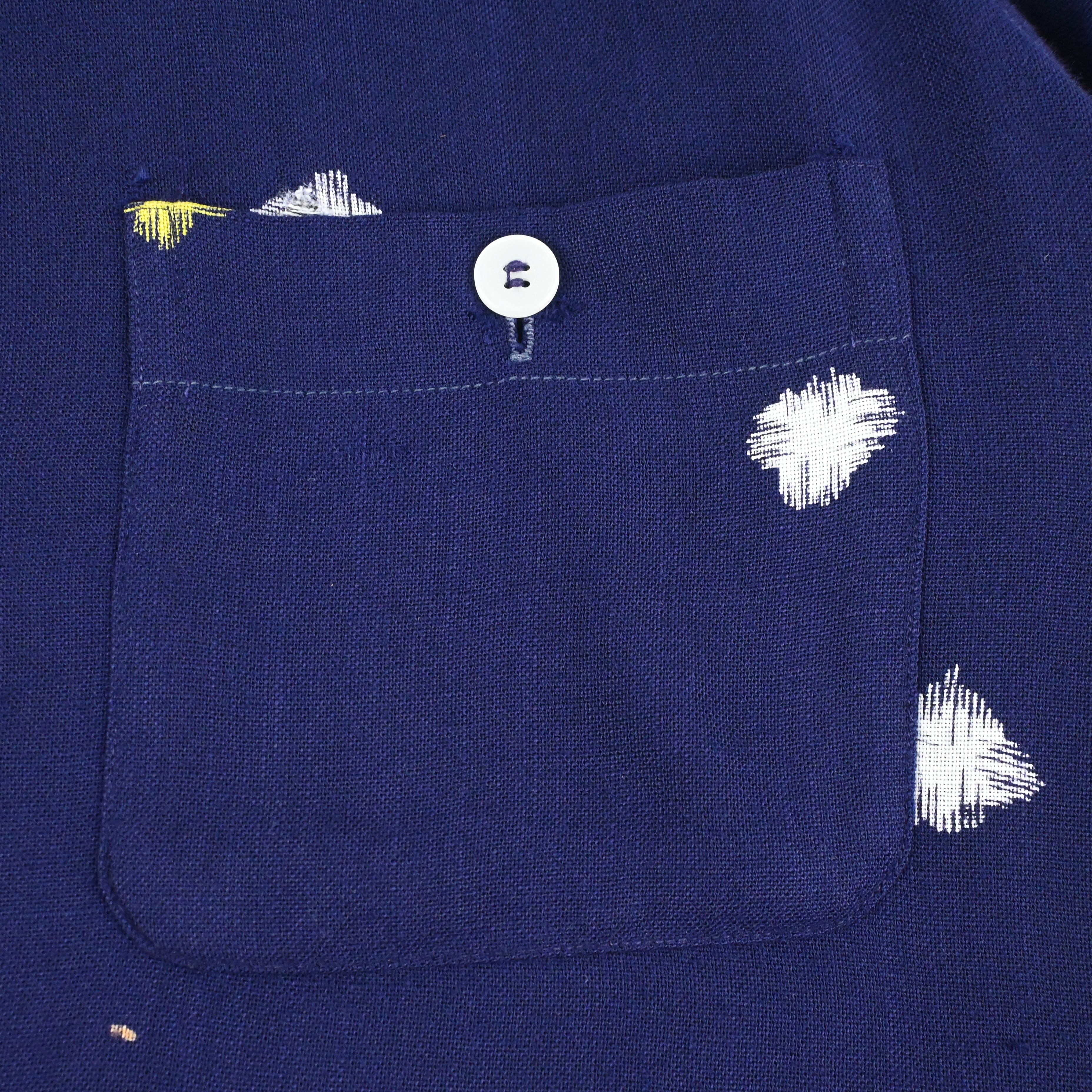 40's BLOCK'S SOUTHLAND SPORTSWEAR ATOMIC LOOP COLLAR SHIRT SIZE S