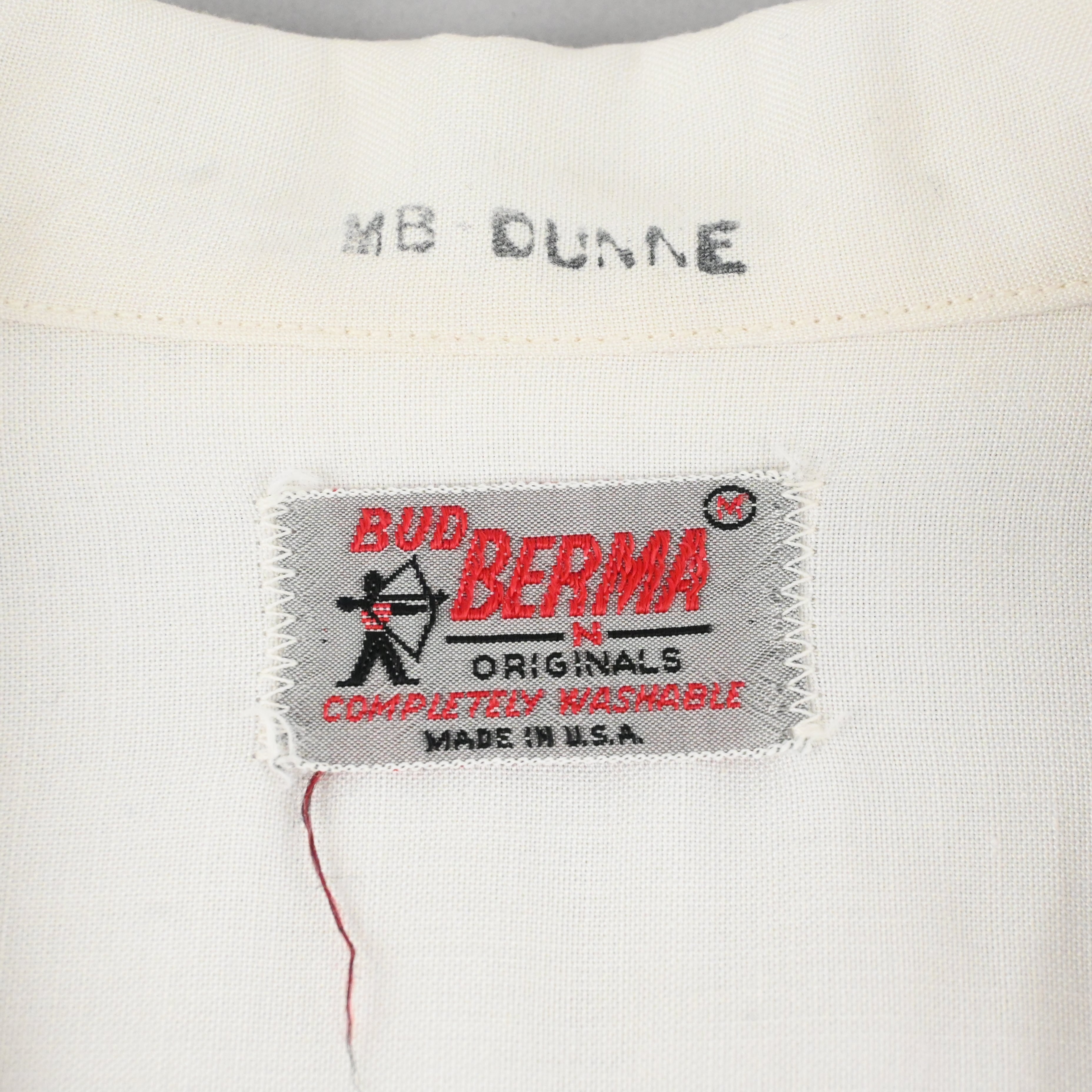 50's BUD BERMA LOOP COLLAR SHIRT SIZE M