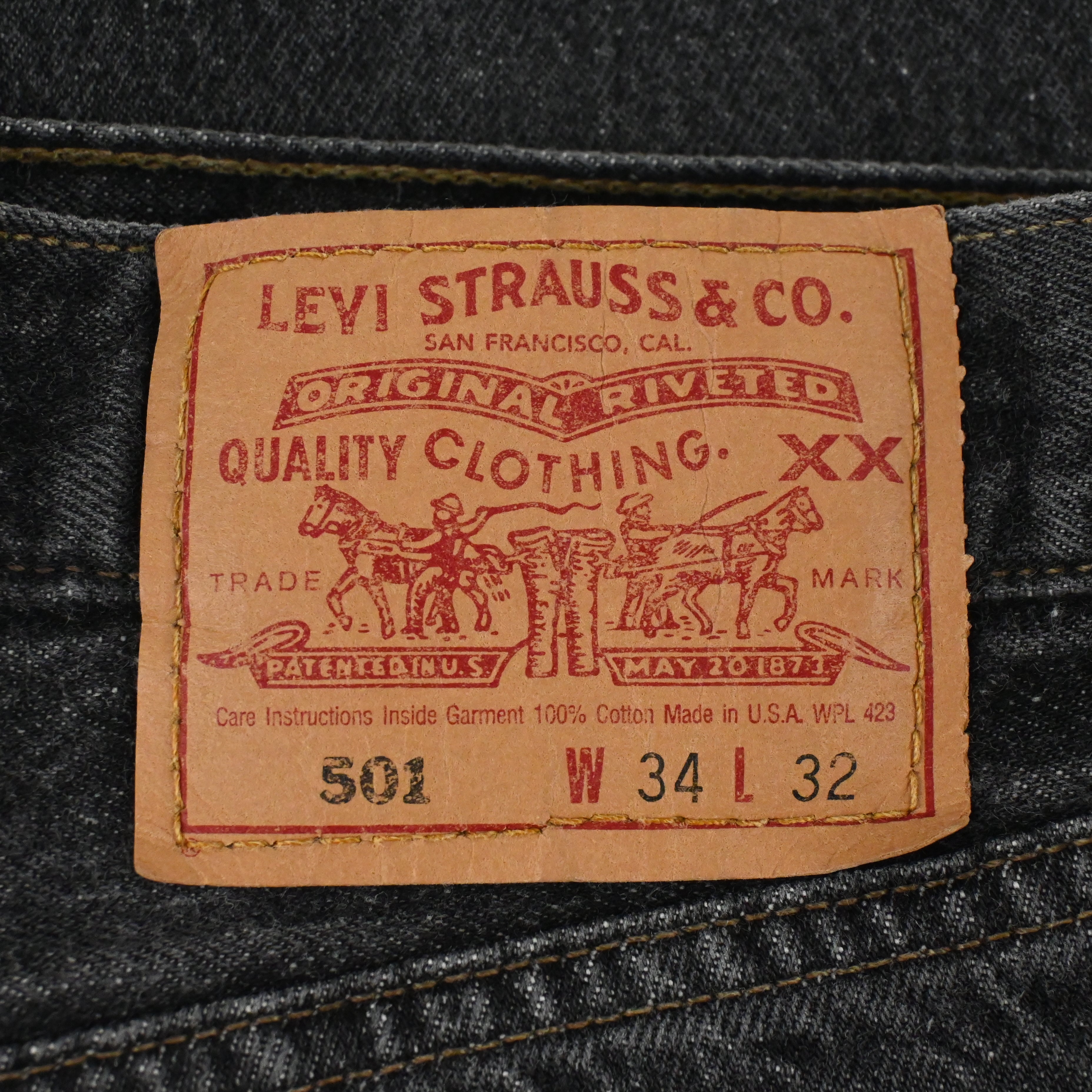 '95 LEVI'S 501-0658 BLACK W34 L32