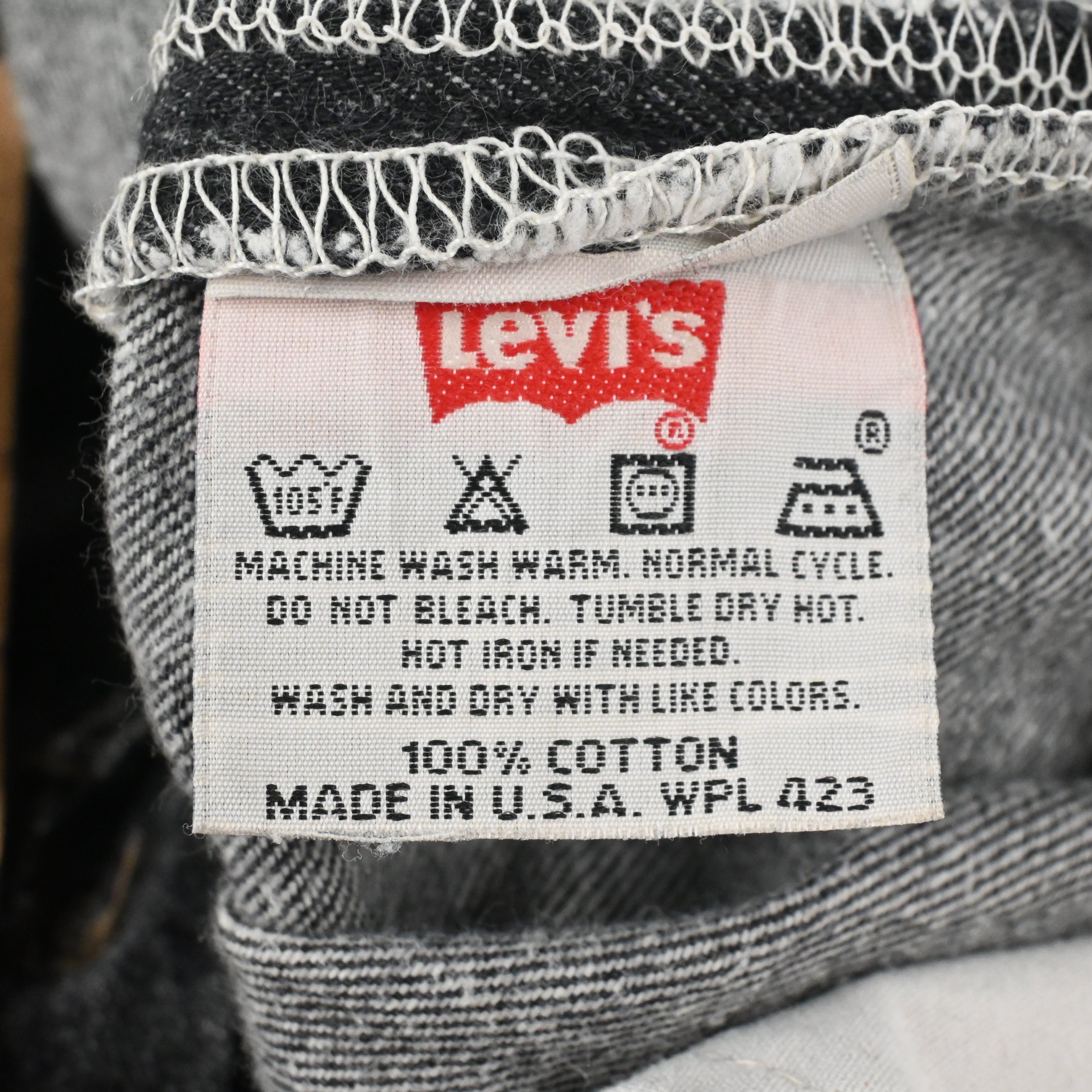 '95 LEVI'S 501-0658 BLACK W34 L32