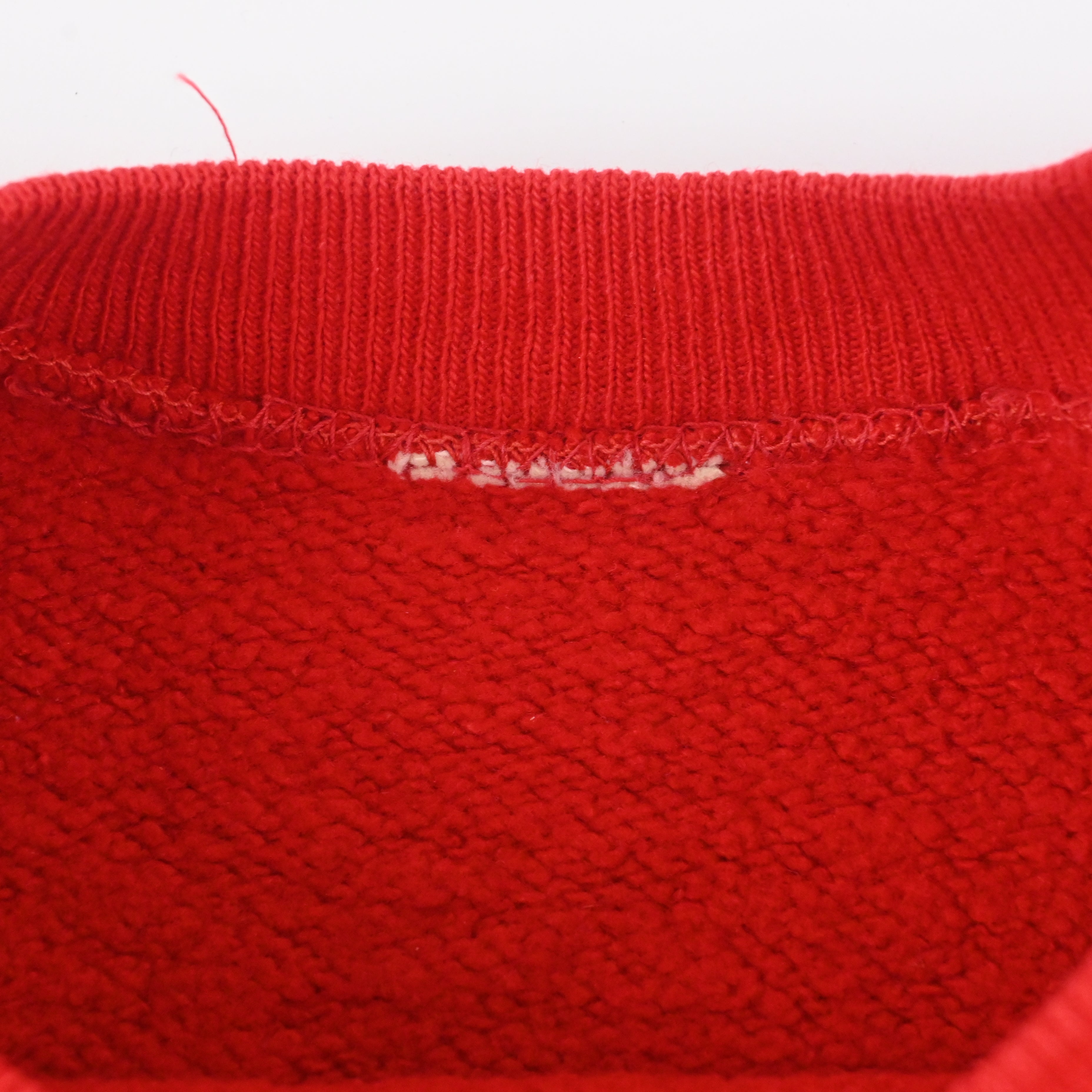 60's  Indian Head Printed Sweat Shirt "NATICK RED MAN"