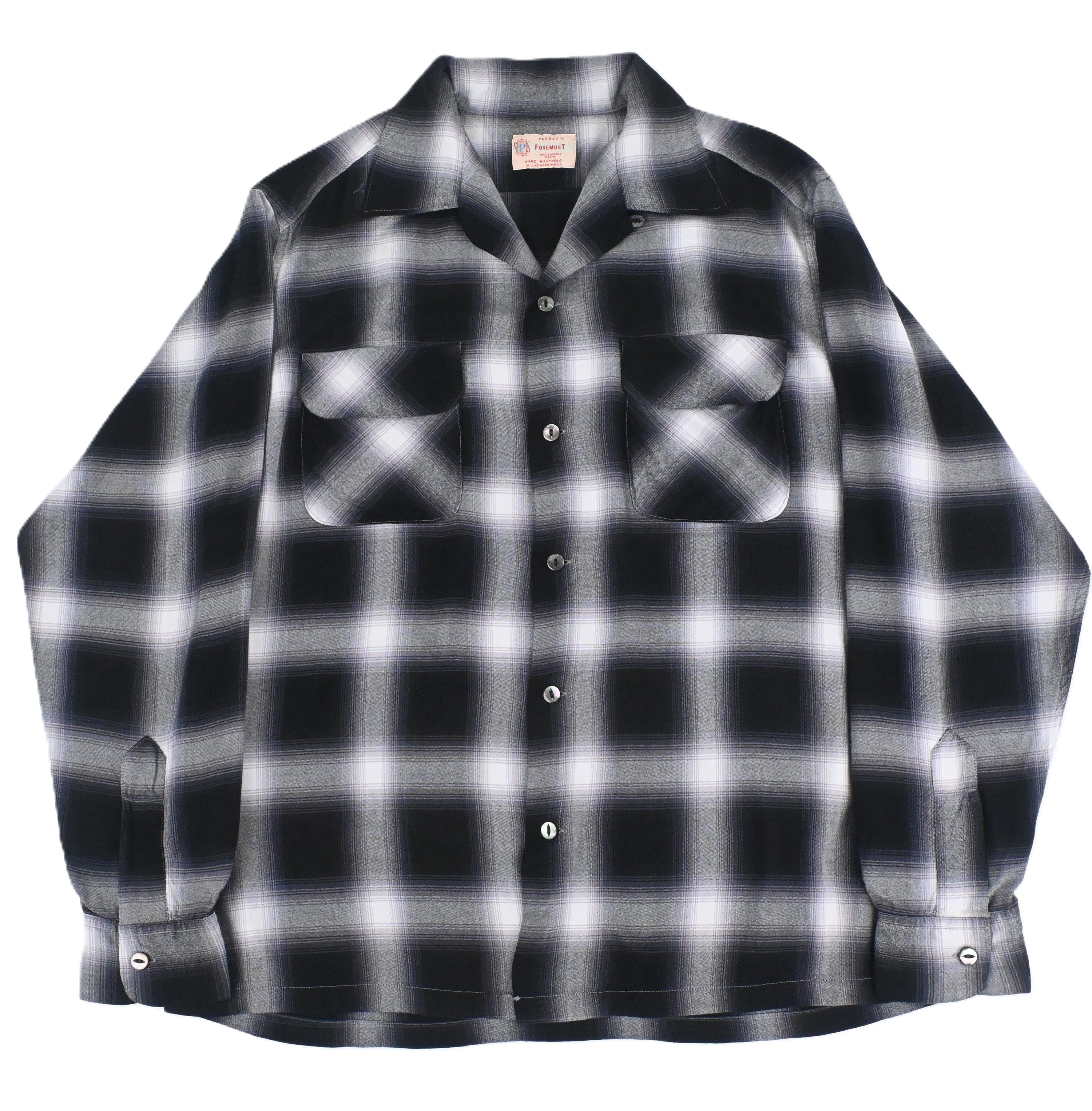 トップス FOREMOST ORIGINAL SHADOWPLAIDRAYON SHIRT Foremost Original Shadow Plaid Rayon Shirt