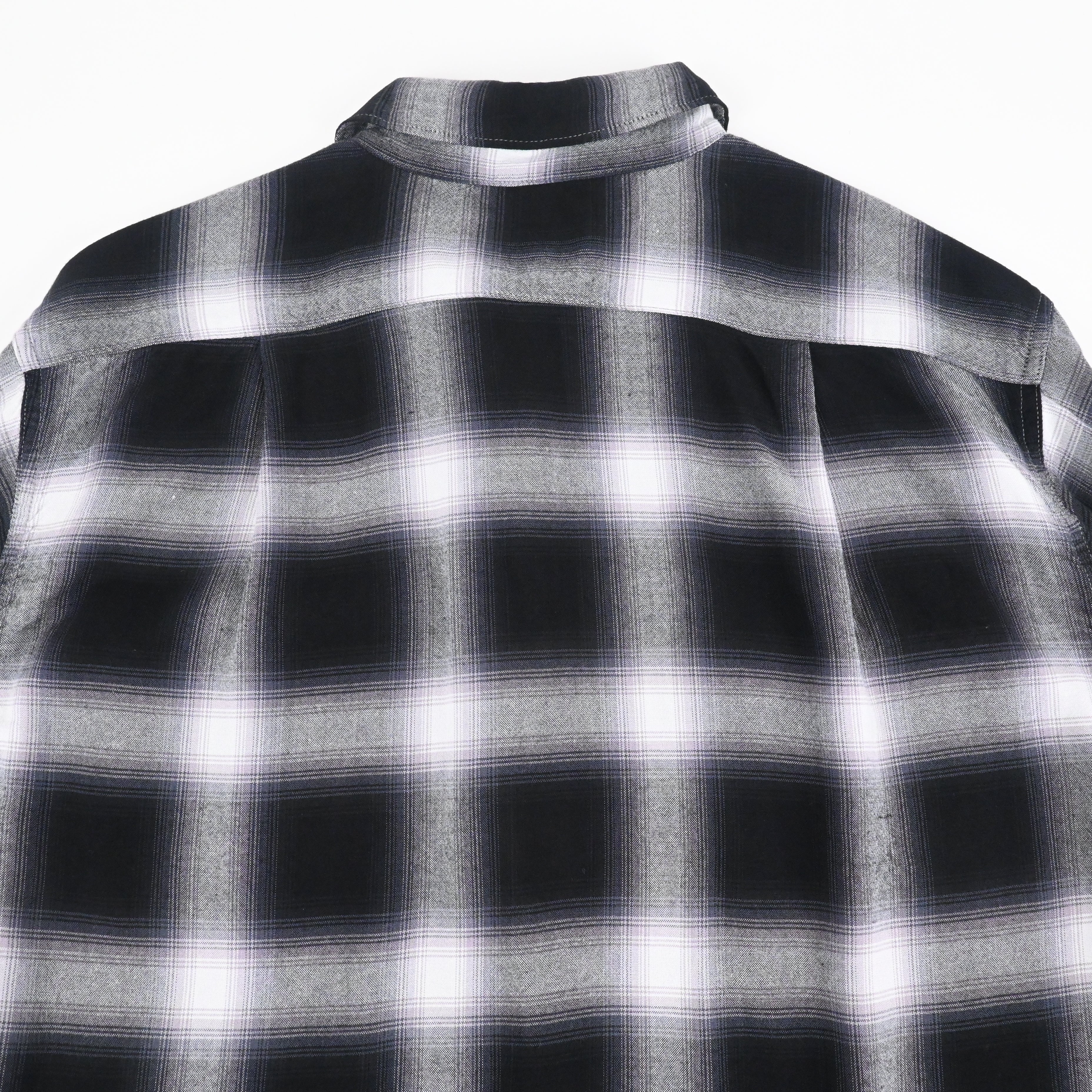 Foremost Original Rayon Shadow Plaid シャツ Foremost Original Shadow Plaid Rayon Shirt