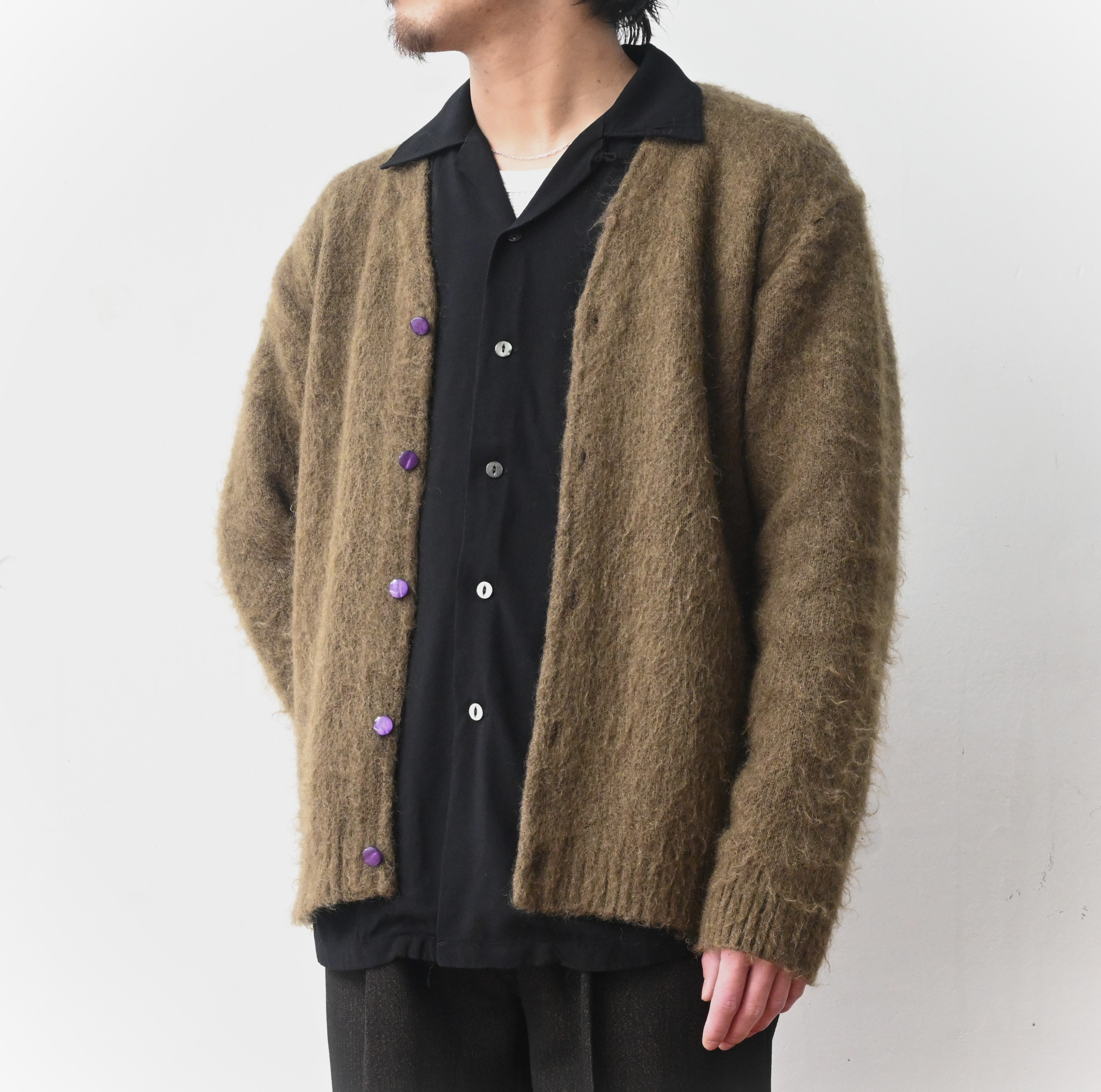 Foremost Original Rayon Shirt：M SIZE
Mohair Cardigan Foremost Exclusive：S SIZE